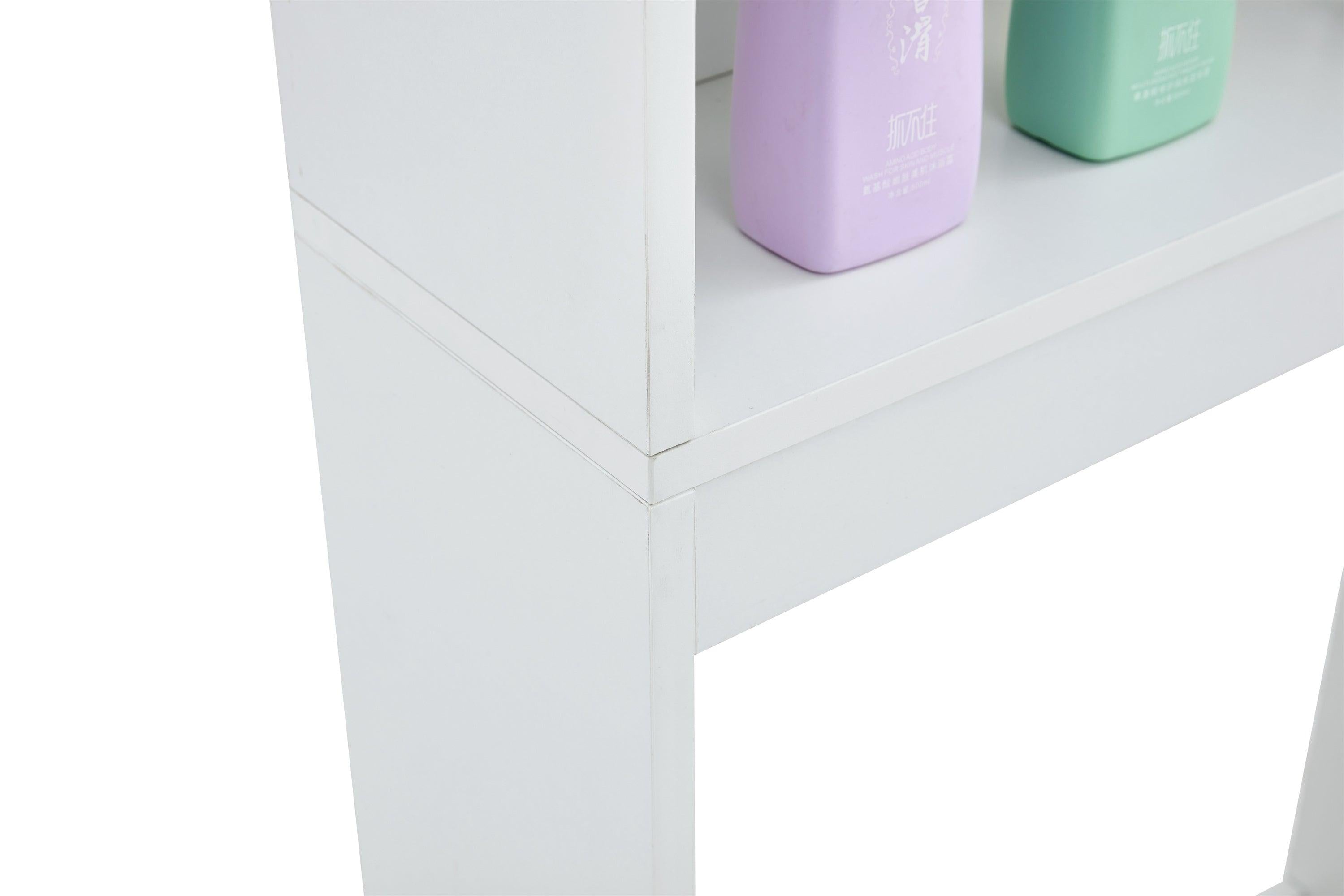 Home Bathroom Shelf Over-The-Toilet, Bathroom SpaceSaver, Bathroom, TolliletStorage cabinet,WHITE,MDF BOARD