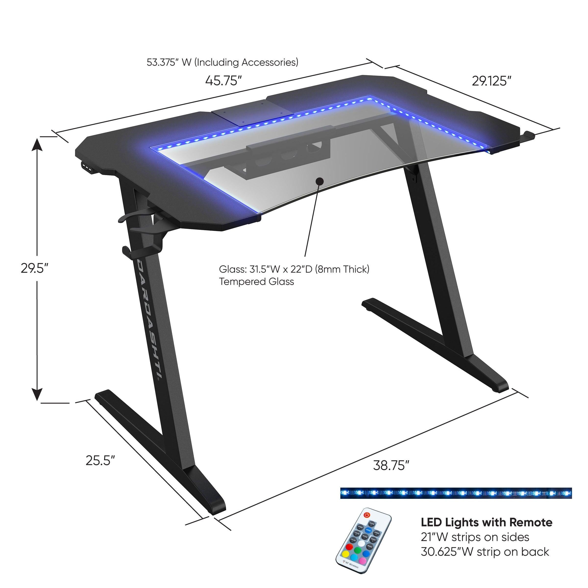 Dardashti Gaming Desk Z1-21-Midnight