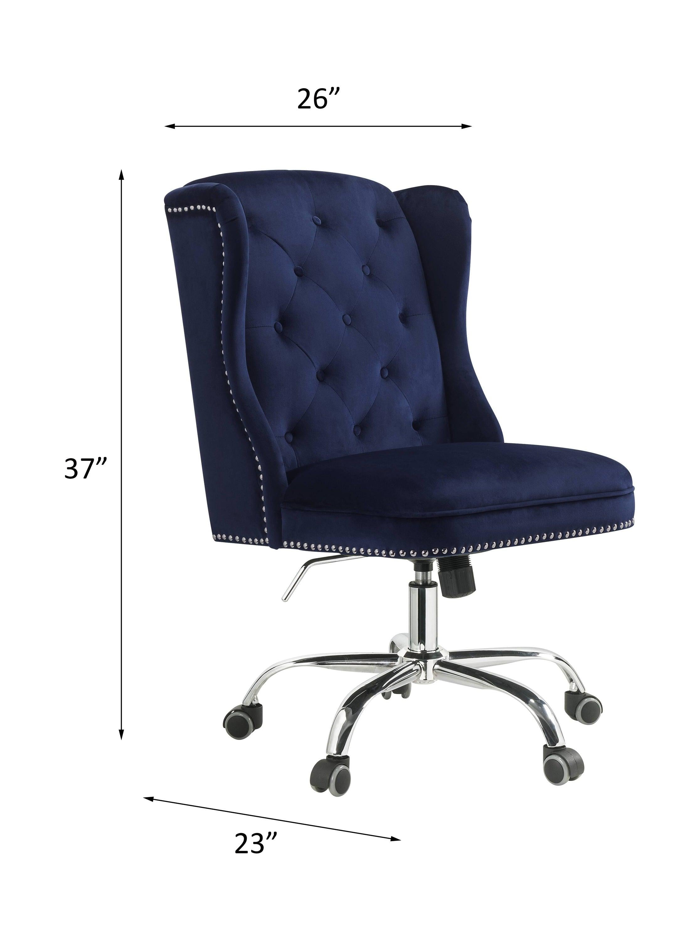 ACME Jamesia Office Chair, Midnight Blue Velvet 92665