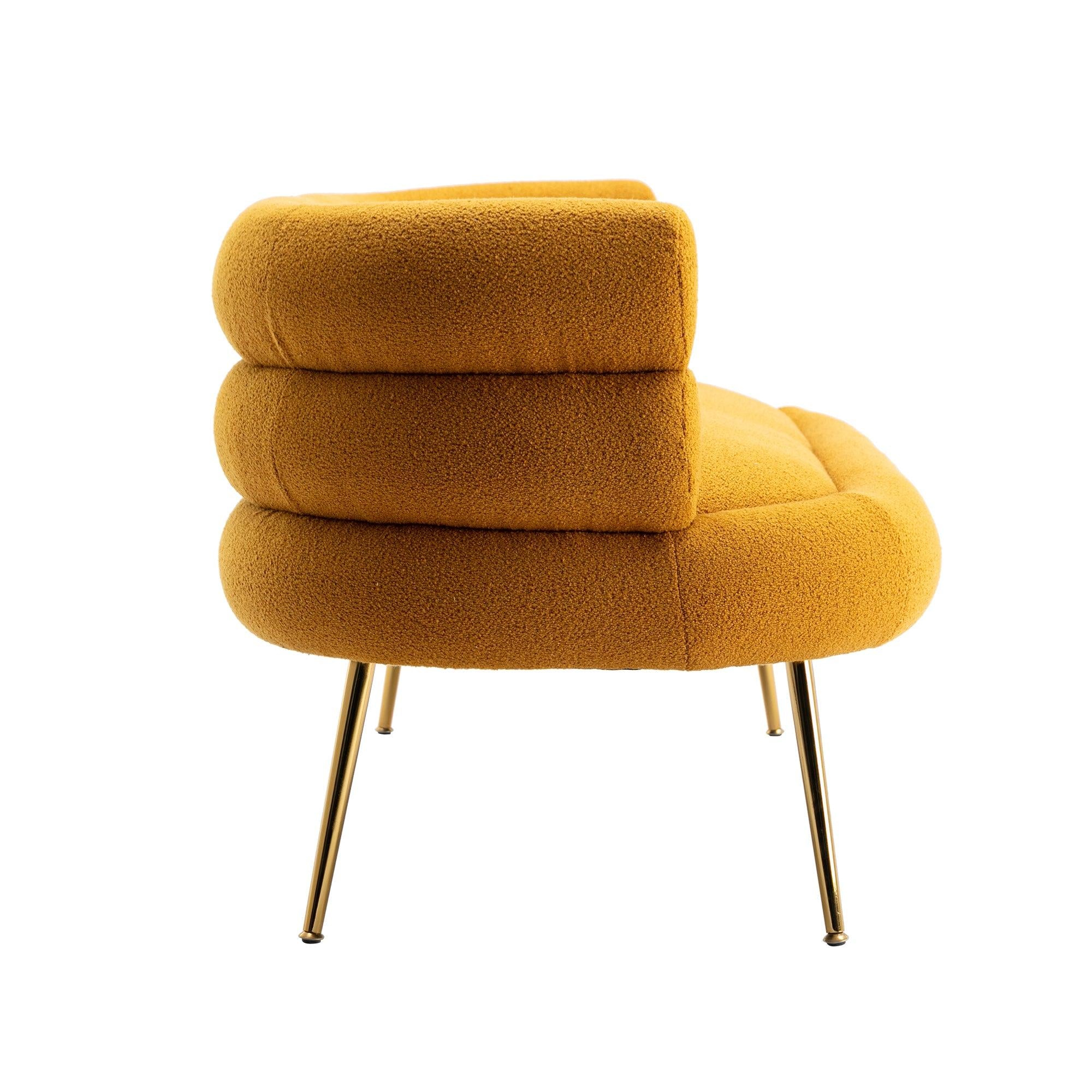 Accent  Chair  ,leisure sofa  with  Golden  feet