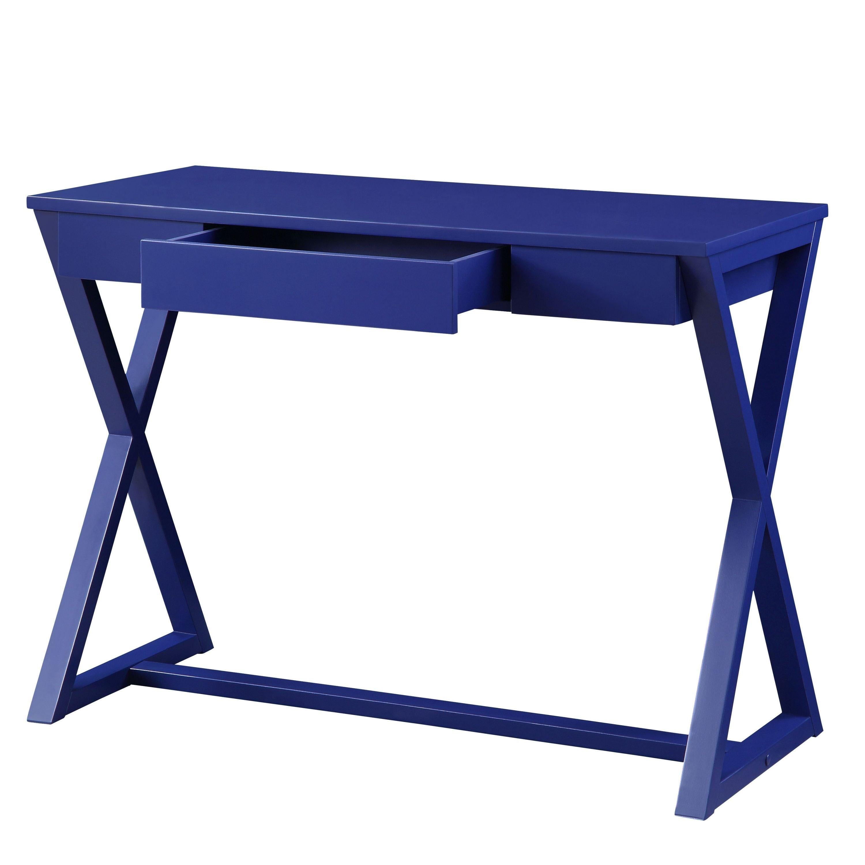 ACME Nalo Writing Desk, Twilight Blue Finish OF00173