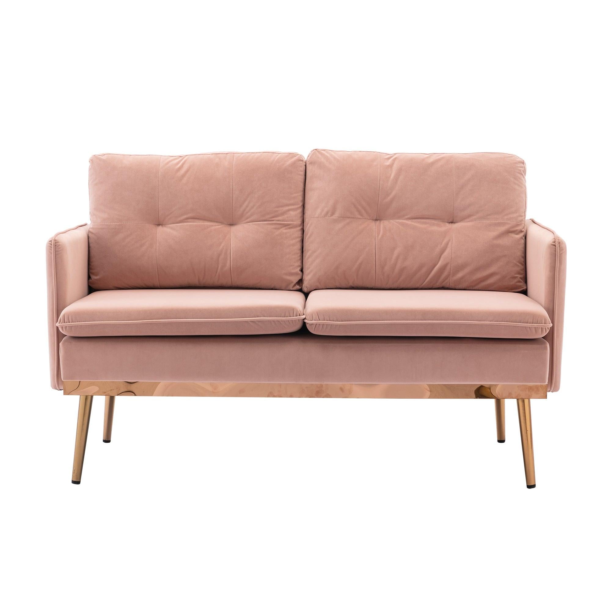 Velvet  Sofa , Accent sofa .loveseat sofa with Stainless feet