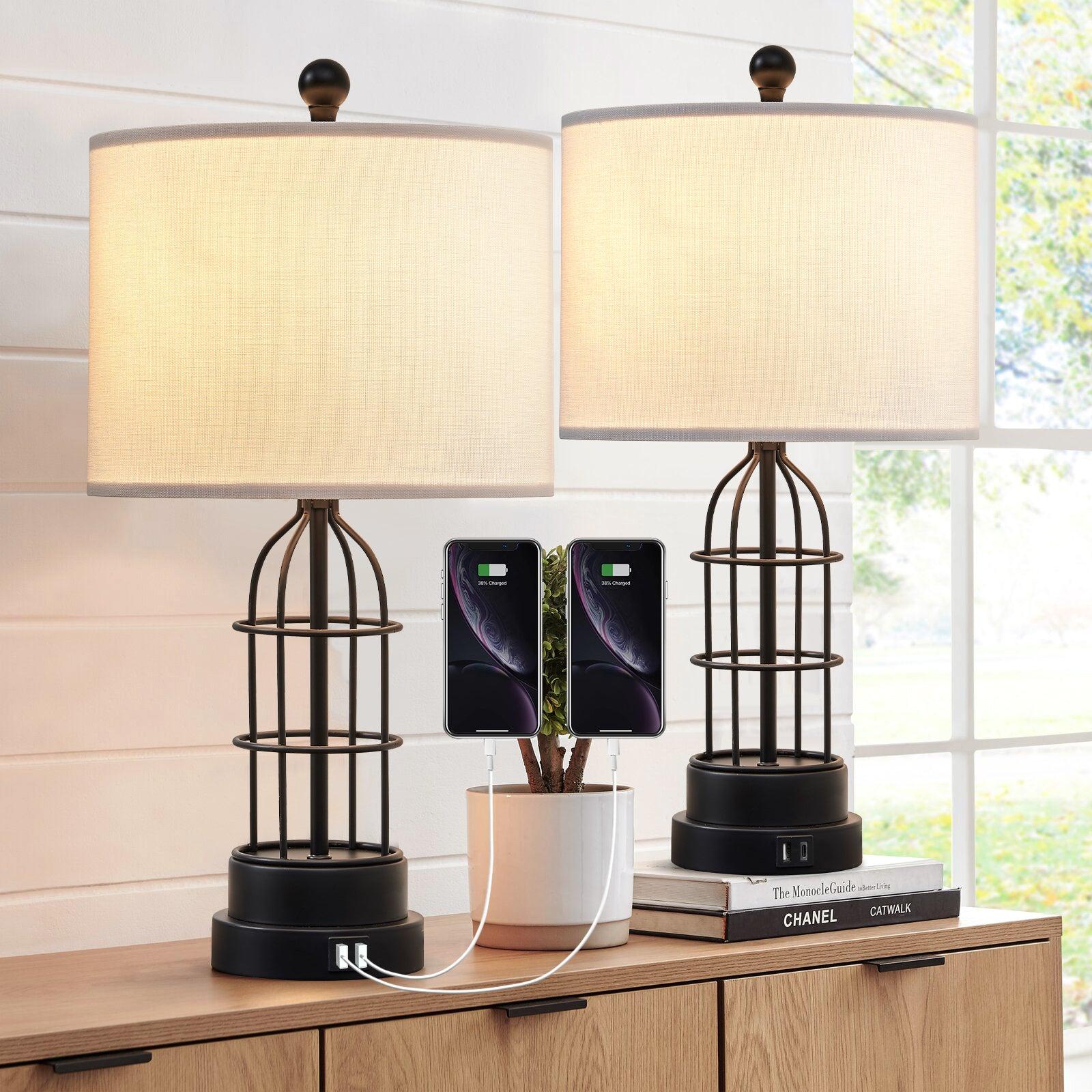 Metal USB Table Lamp (Set of 2) image