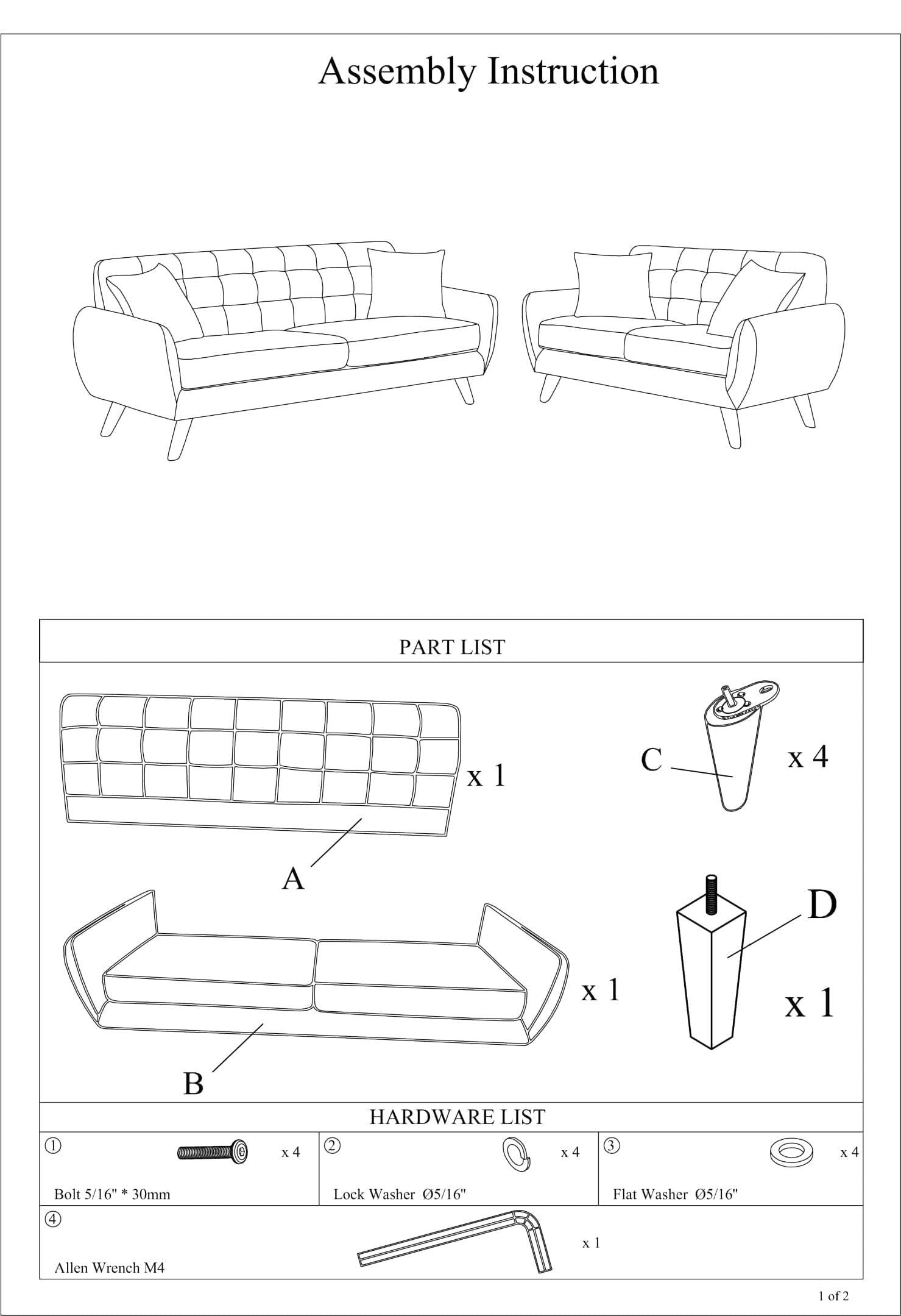 Laguna Color Polyfiber Sofa And Loveseat 2pc Sofa Set Living Room Furniture Plywood Tufted Couch Pillows