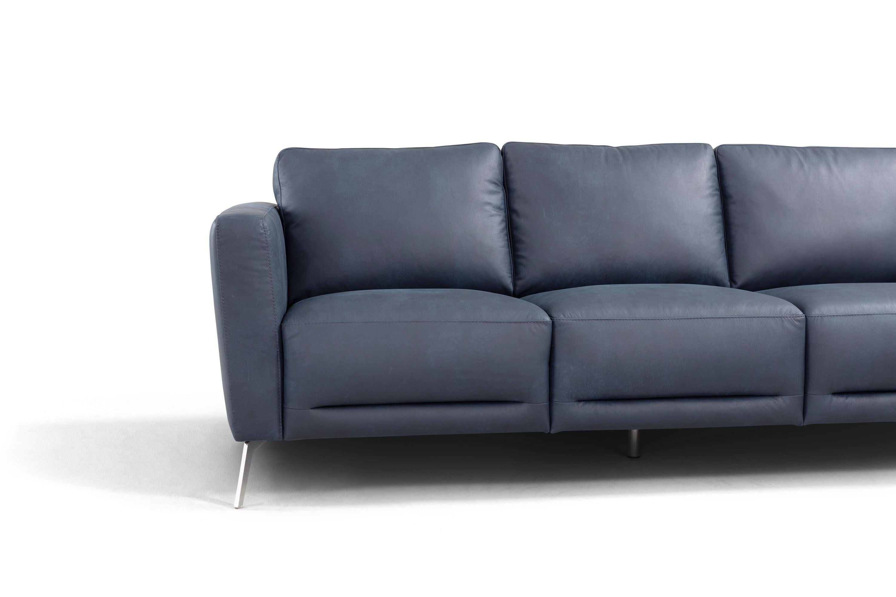 ACME Astonic Sofa , Blue Leather LV00212