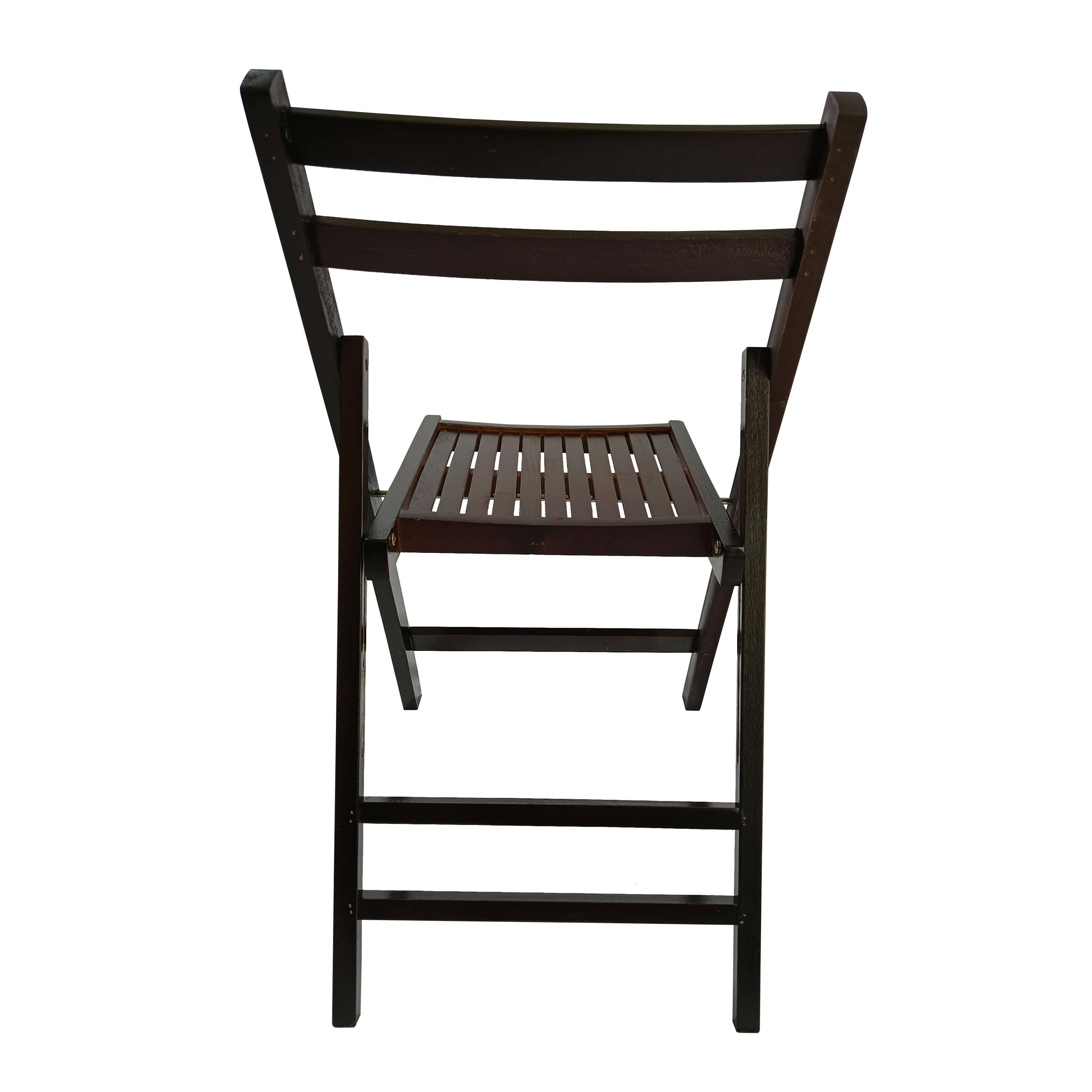 Furniture Slatted Wood Folding Special Event Chair - Cherry, Set of 4 ，FOLDING CHAIR, FOLDABLE STYLE