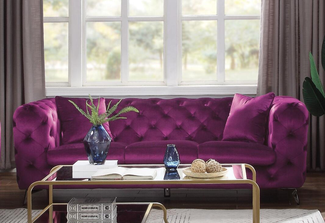 ACME Atronia Sofa, Purple Fabric 54905 image