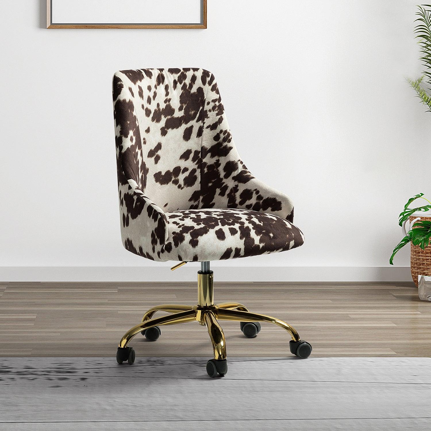 Juan Printed Fabric Office Chair with Foam Cushion image