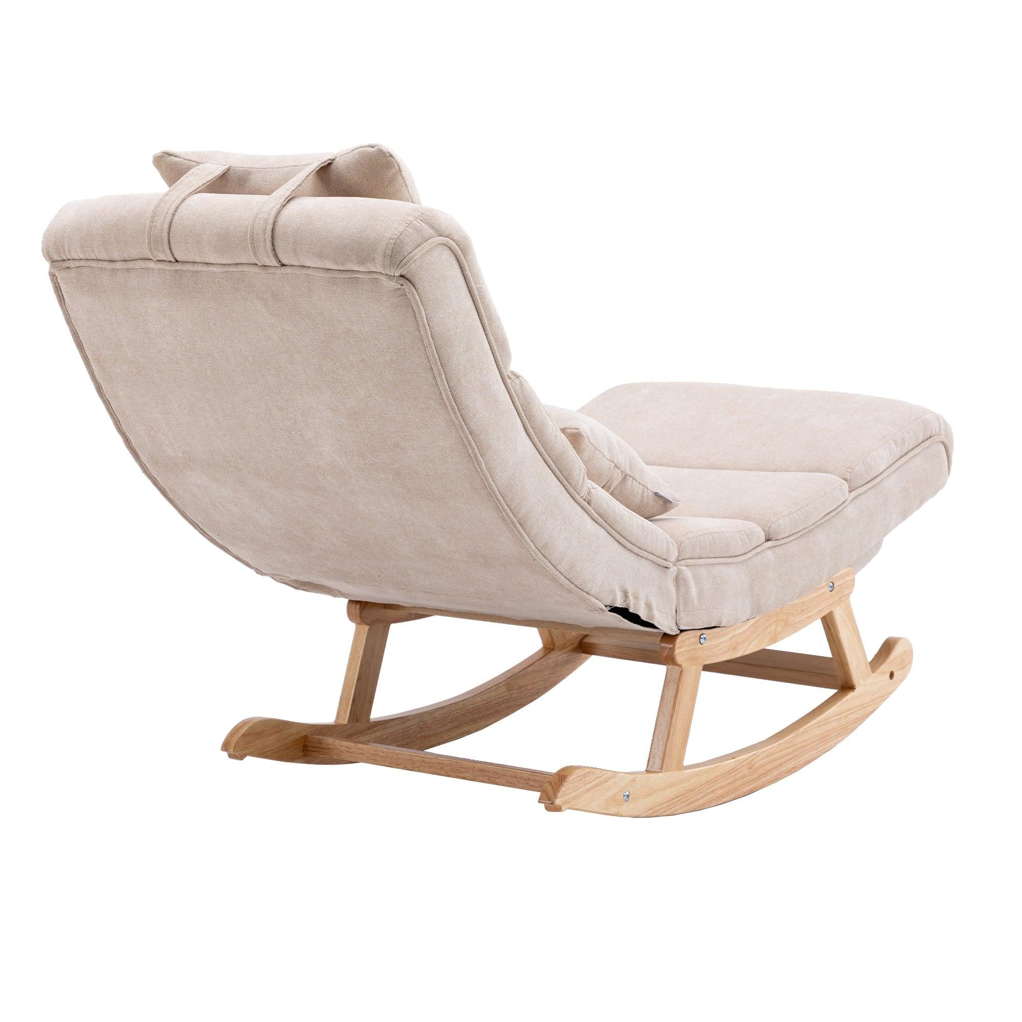 living  room Comfortable  rocking chair  living room chair Beige