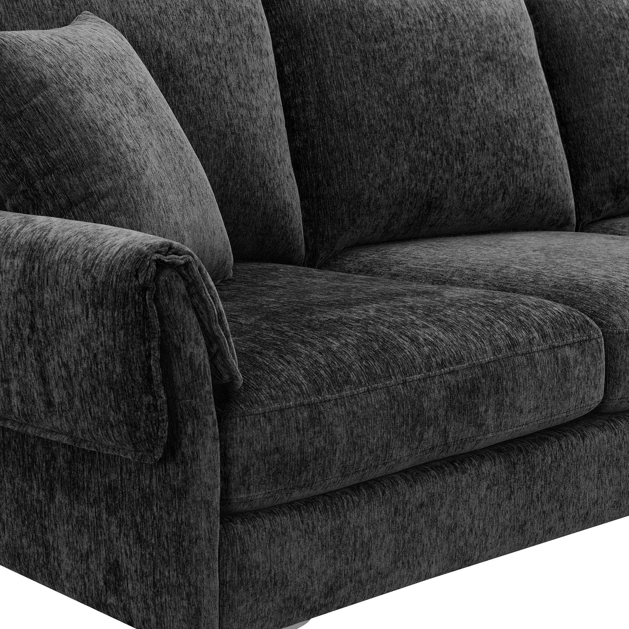 84 " Convertible Sectional Sofa,Modern Chenille L-Shaped Sofa Couch with Reversible Chaise Lounge, Fit for Living Room, Apartment(2 Pillows)