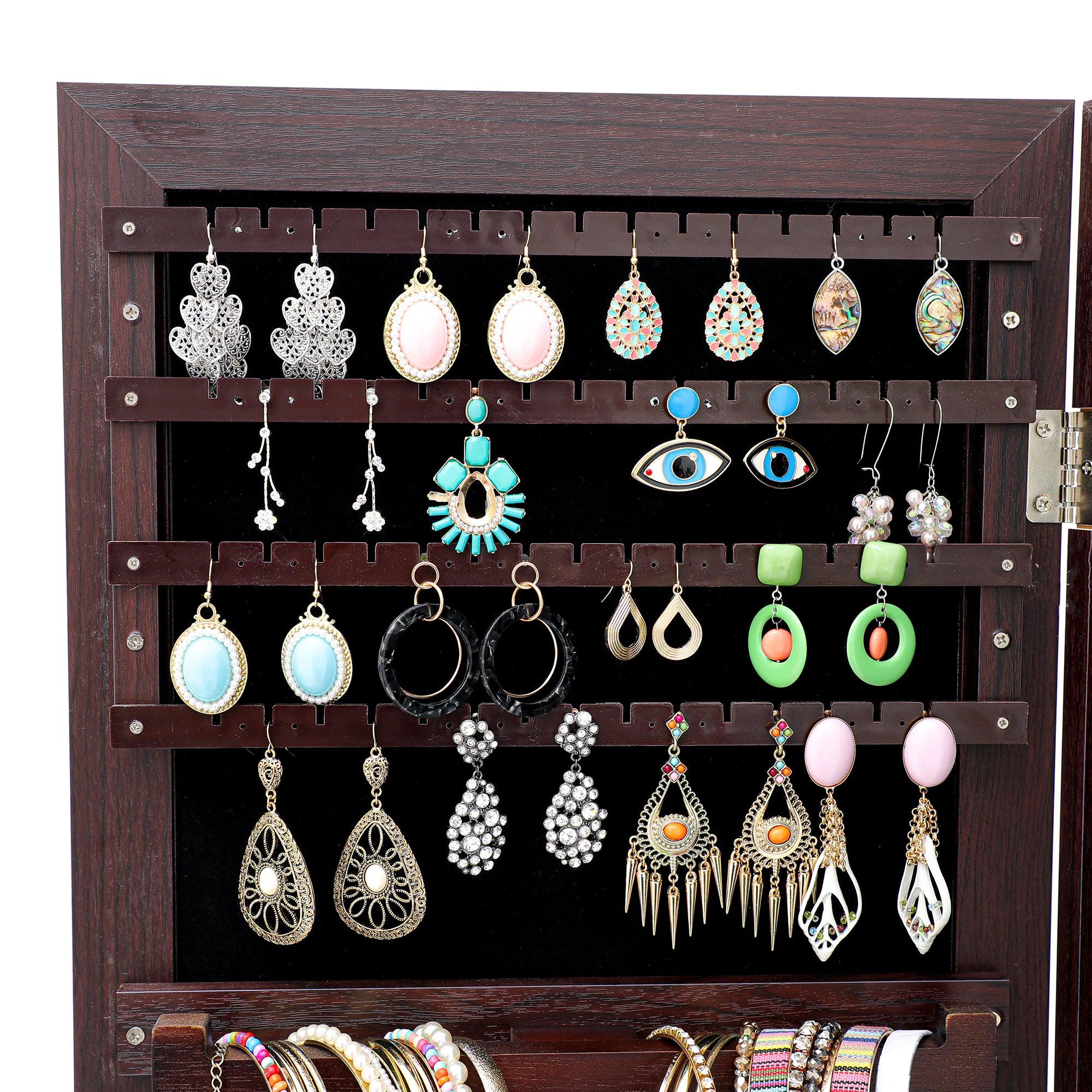 Fashion Simple JewelryStorage Mirror Cabinet Can Be Hung On The Door Or Wall