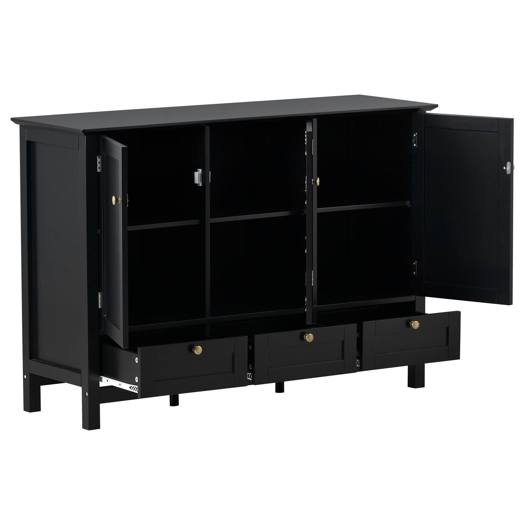 44.9'' Accent CabinetModern Console Table Sideboard for Living Room Dining Room With 2 Doors, 3 Drawers