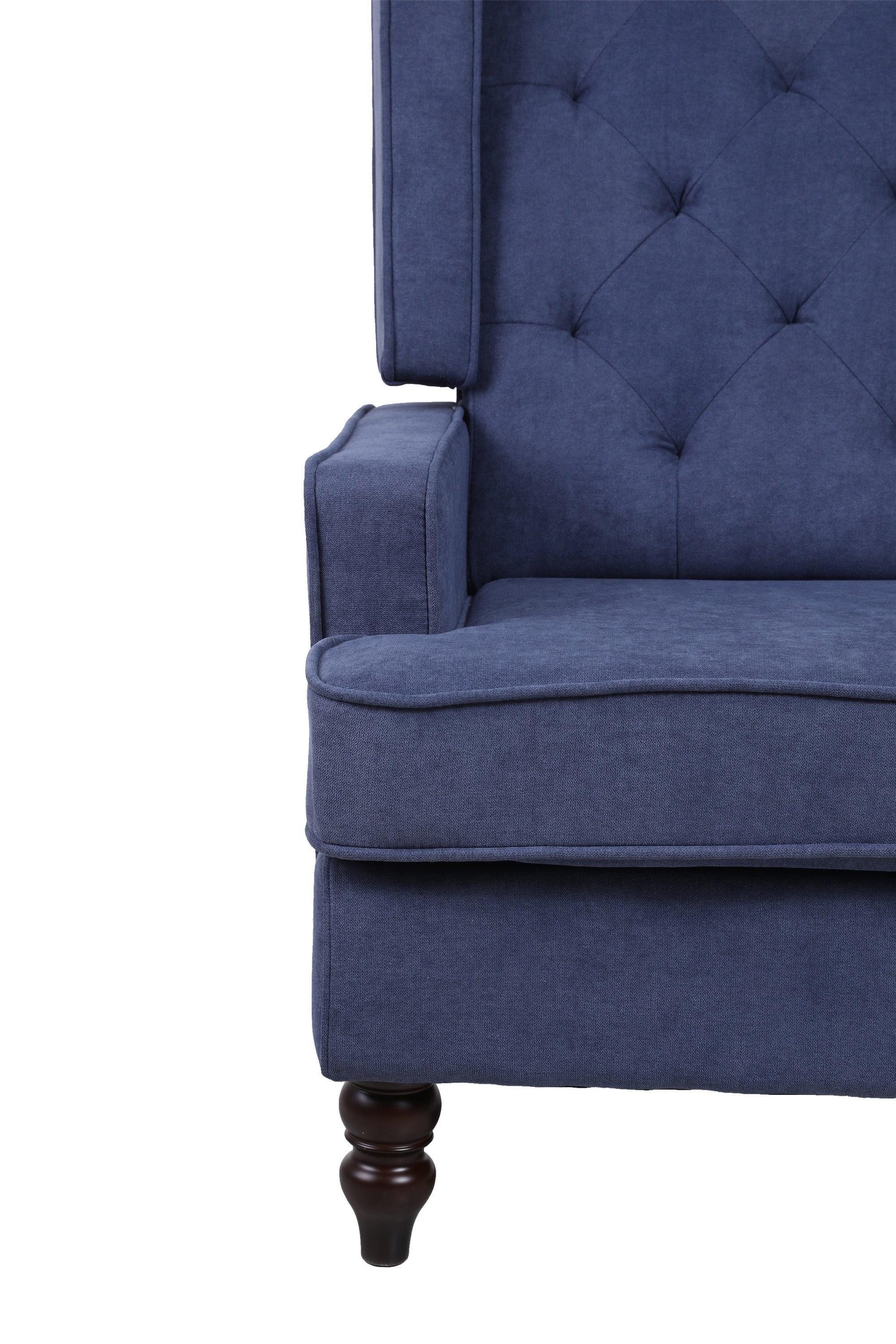 living  room Comfortable  rocking chairAccent chair  Navy  fabric