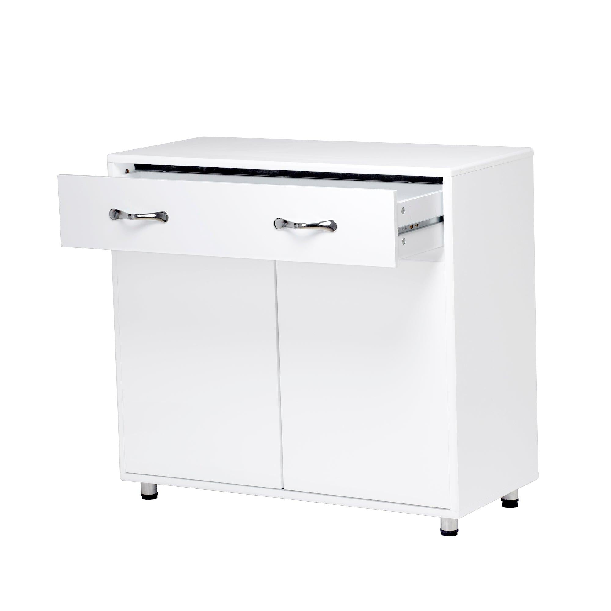 Two door Side Table-White