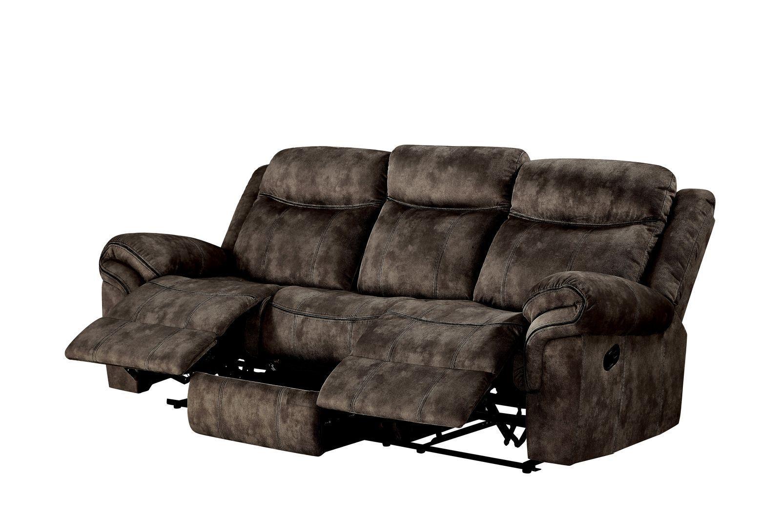 ACME Zubaida Sofa (Glider & Motion), 2-Tone Chocolate Velvet 55020