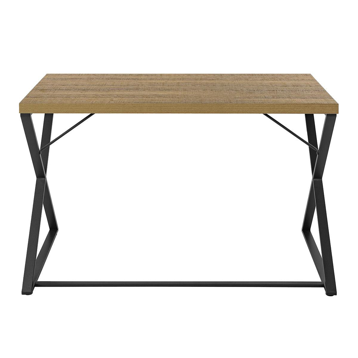 47.2" L Computer Desk, Console Desk - OAK & BLACK