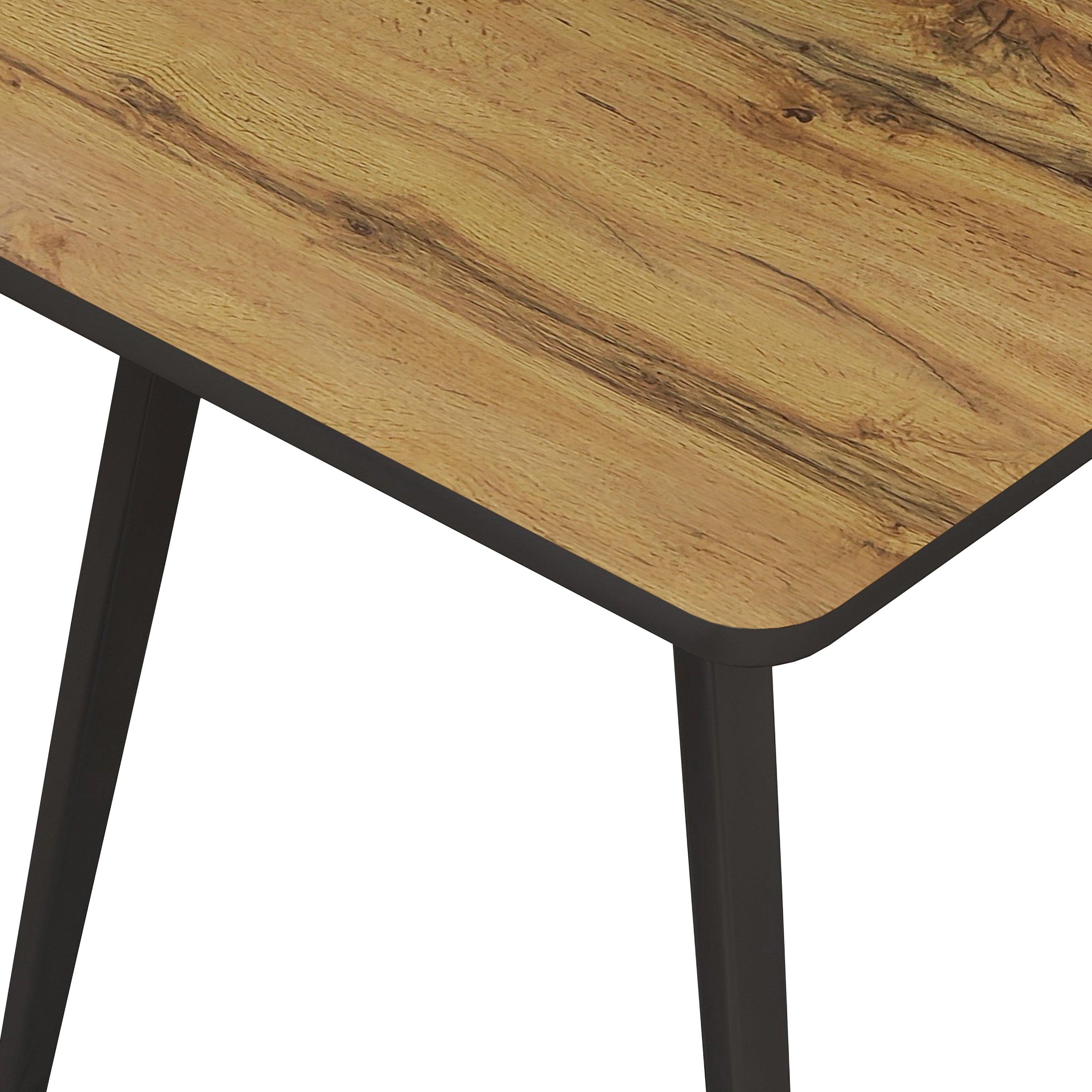 Modern Square Functional Dining Table for Dining Room，Industrial Style，Easy Assembly，Oak