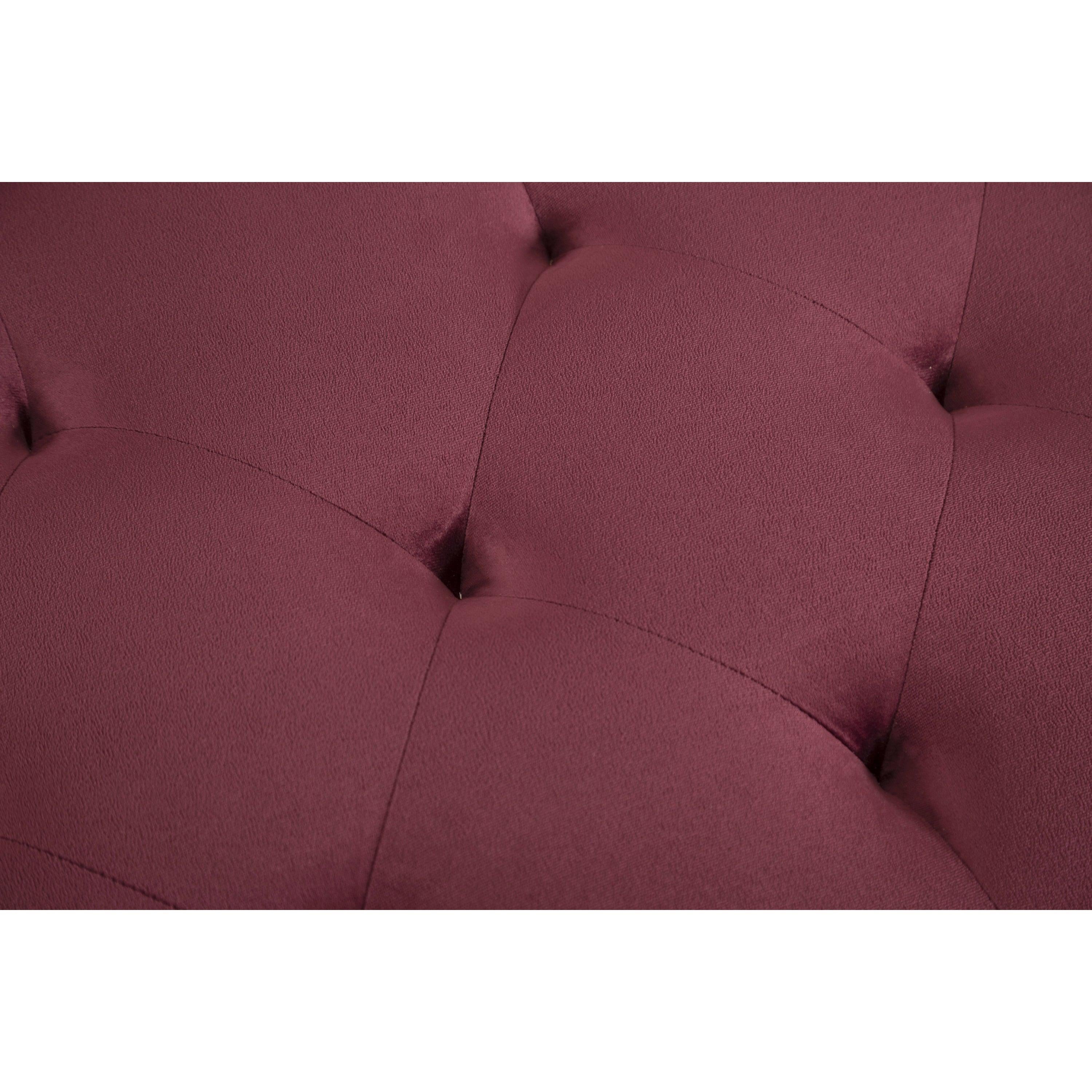 Convertible Sofa bed sleeper red velvet(W223S00006、W223S00458、W223S00712、W223S00873。Size difference, See Details in page.)