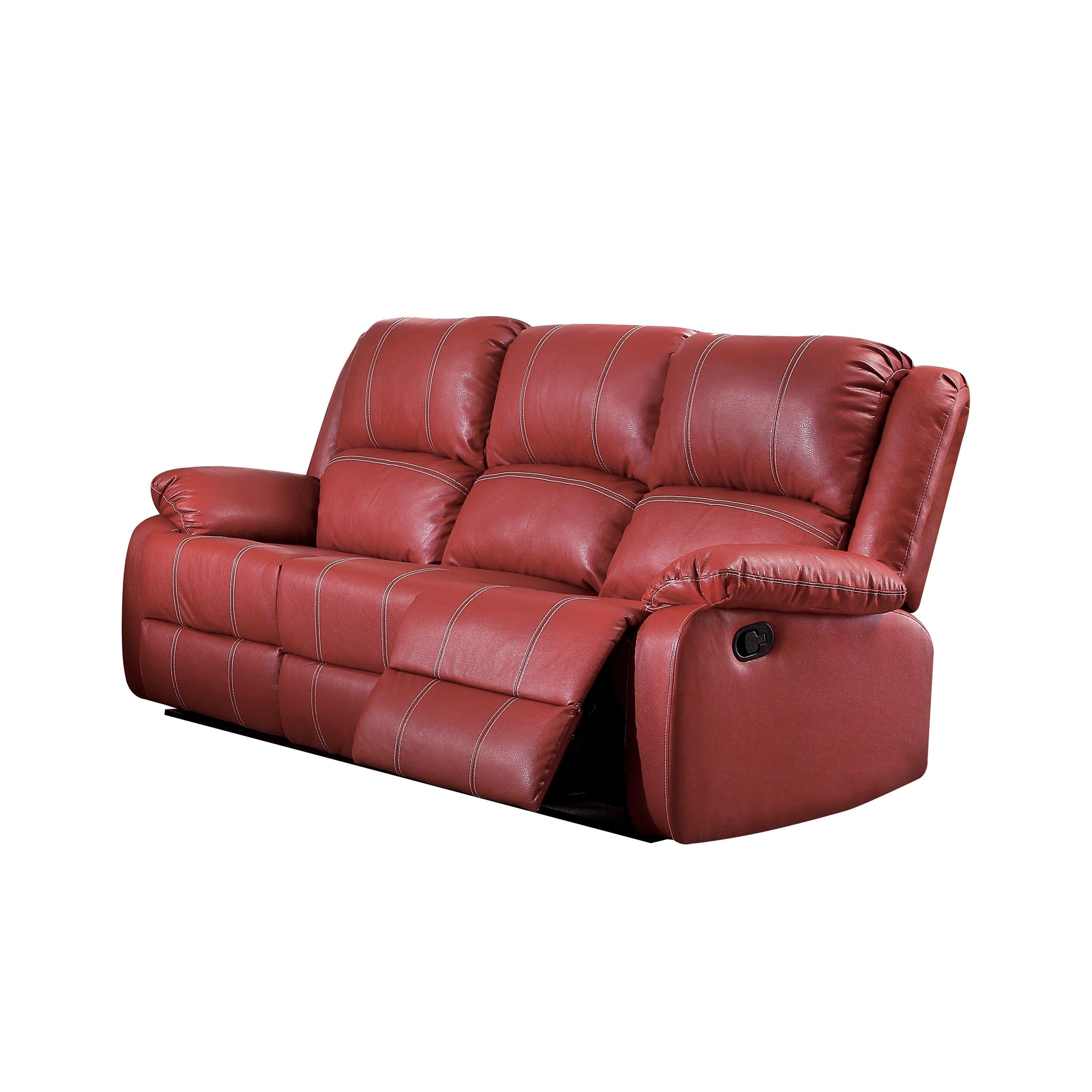 ACME Zuriel Sofa (Motion) in Red PU 52150