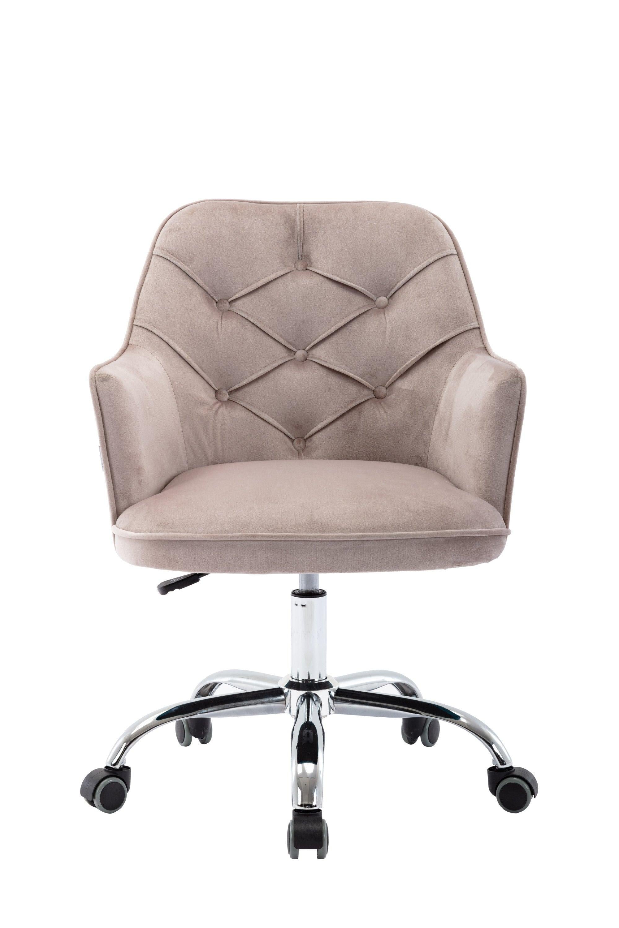 Velvet Swivel Shell Chair for Living Room,Modern Leisure Arm Chair ,Office chair  Grey