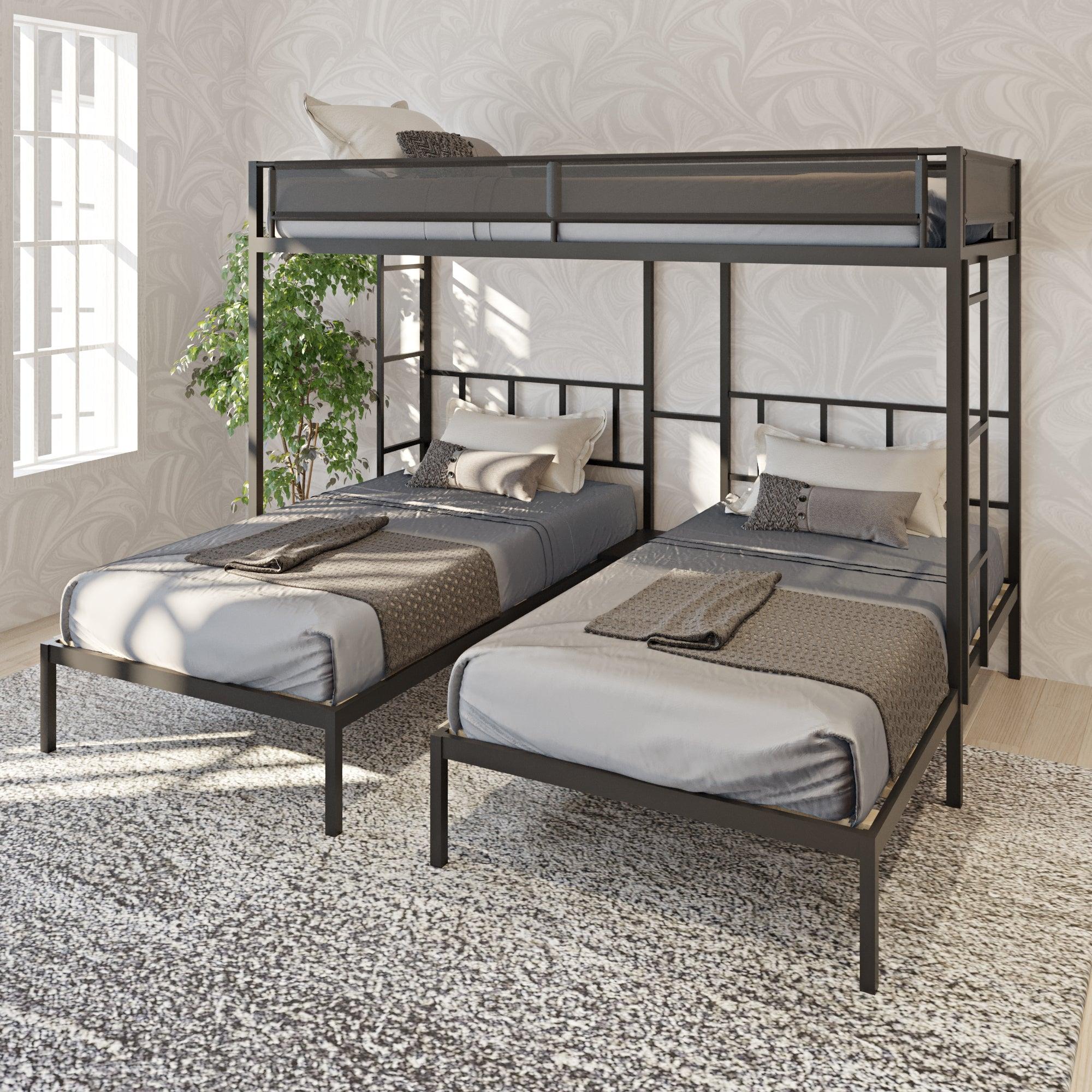 Triple twin bunk bed