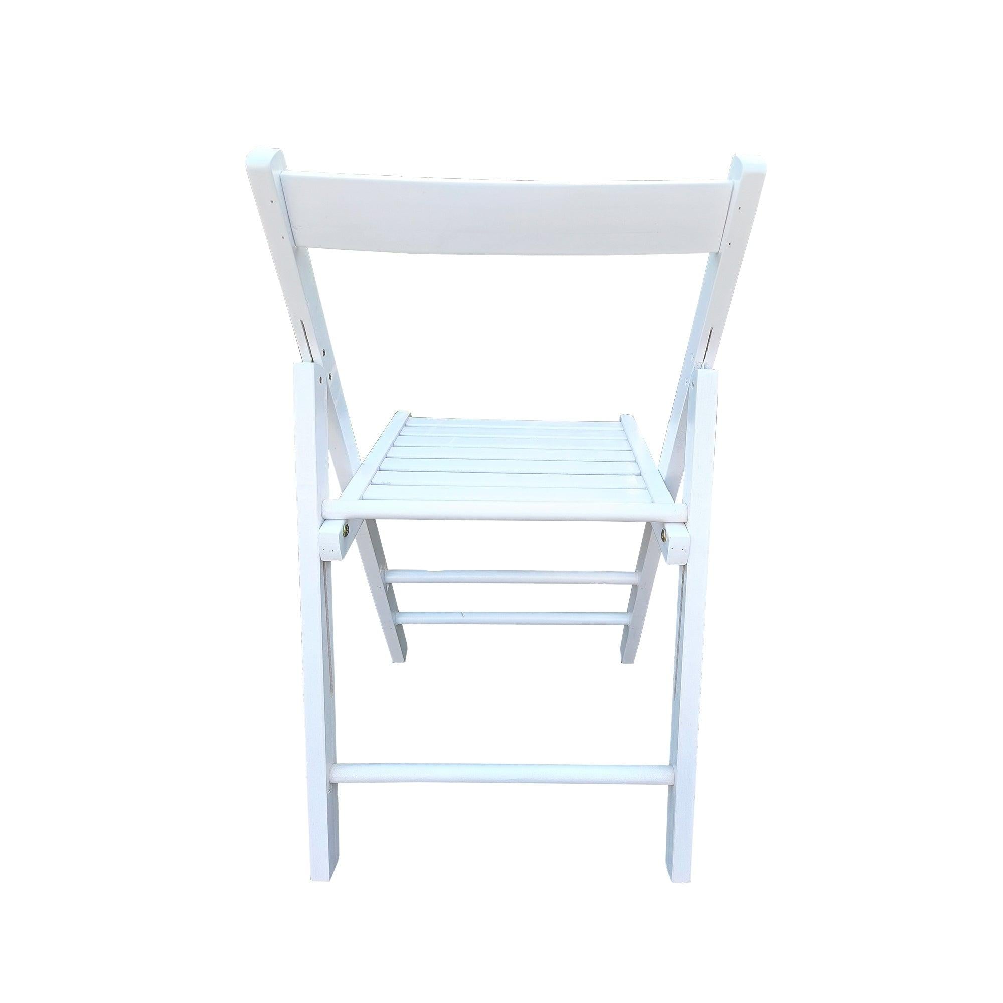 FOLDING CHAIR-2/S, FOLDABLE STYLE -WHITE