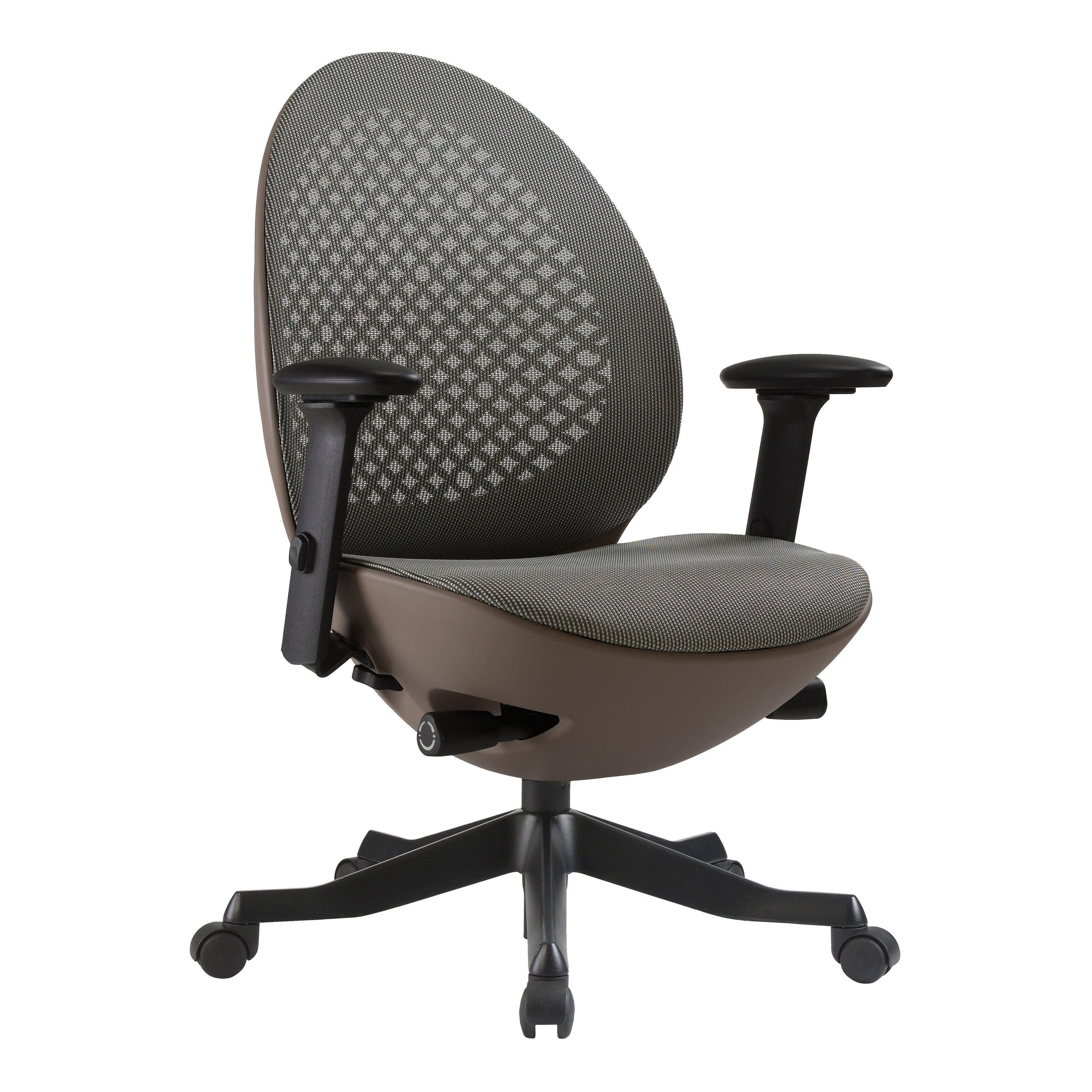 Techni Mobili Deco LUX Executive Office Chair, Taupe