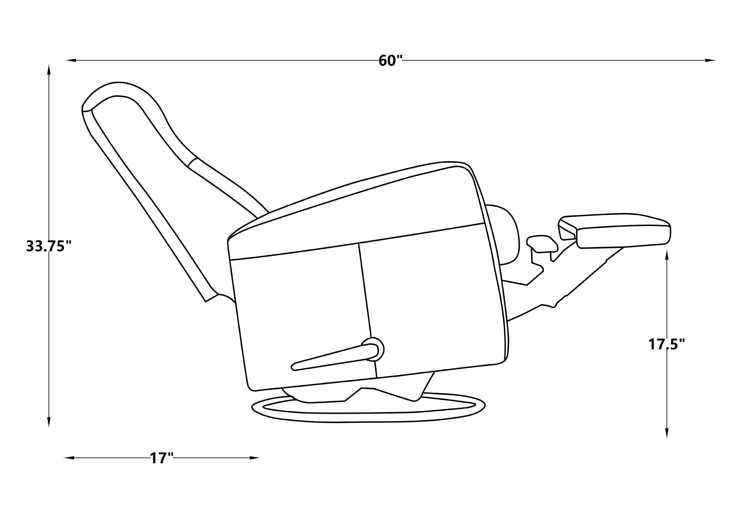 Burren Handle Manual Glider Swivel Recliner