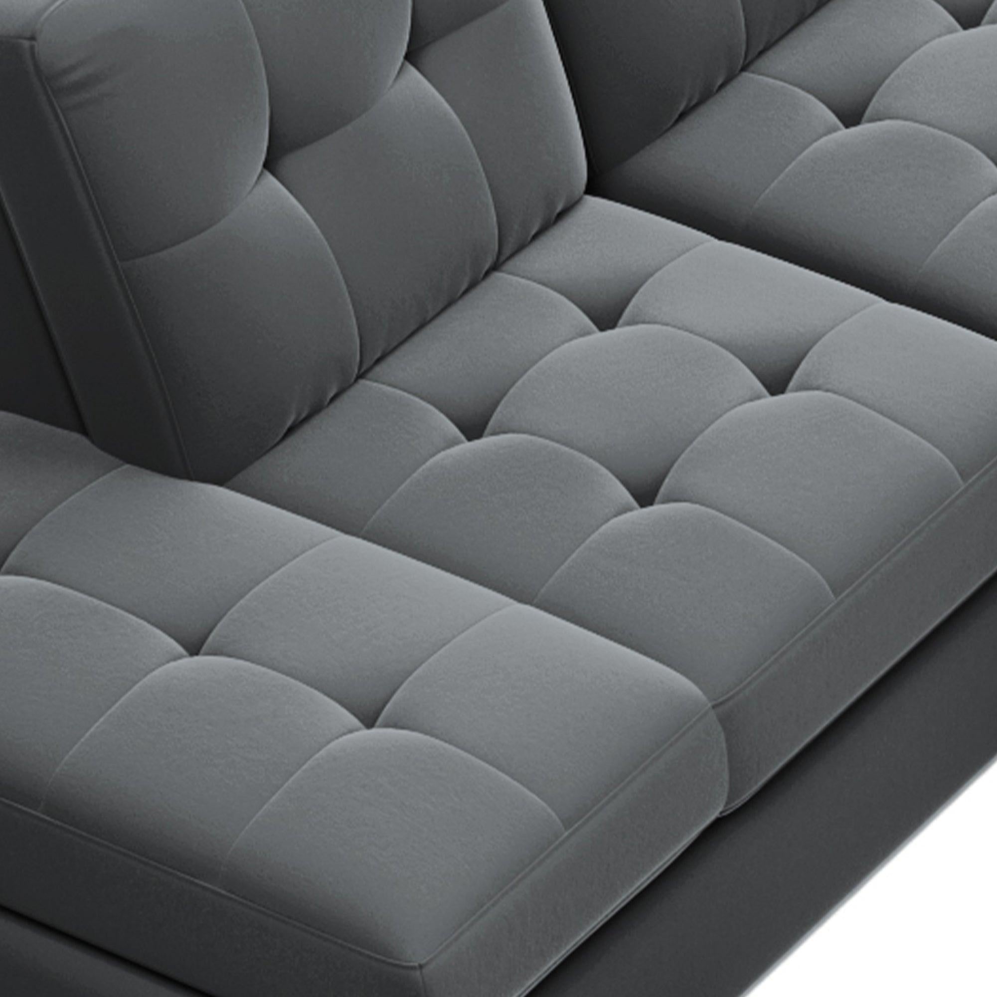 Sectional Sofa with Reversible Chaise Lounge, L-Shaped Couch withStorage Ottoman and Cup Holders