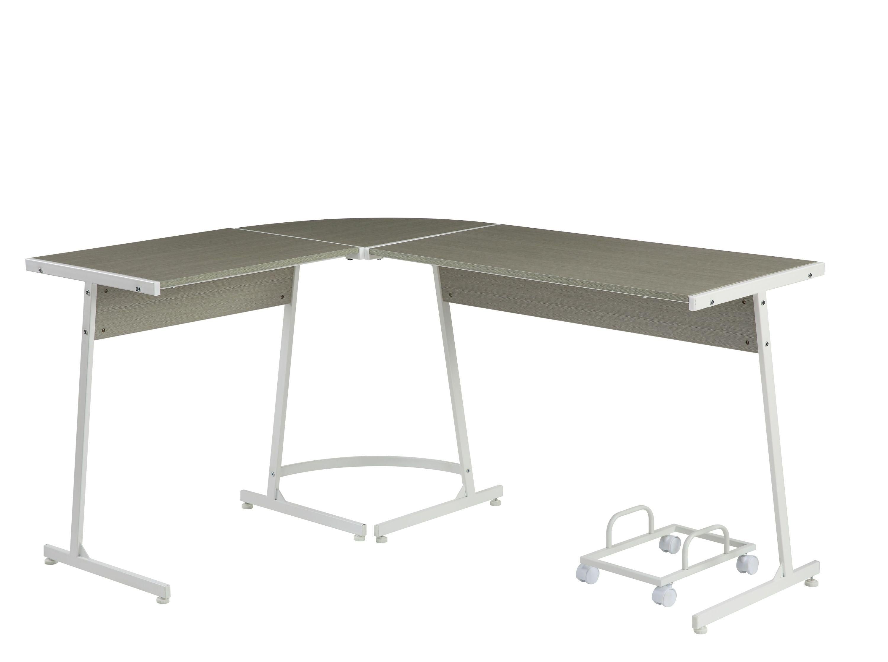 ACME Dazenus Computer Desk, Gray & White Finish OF00045