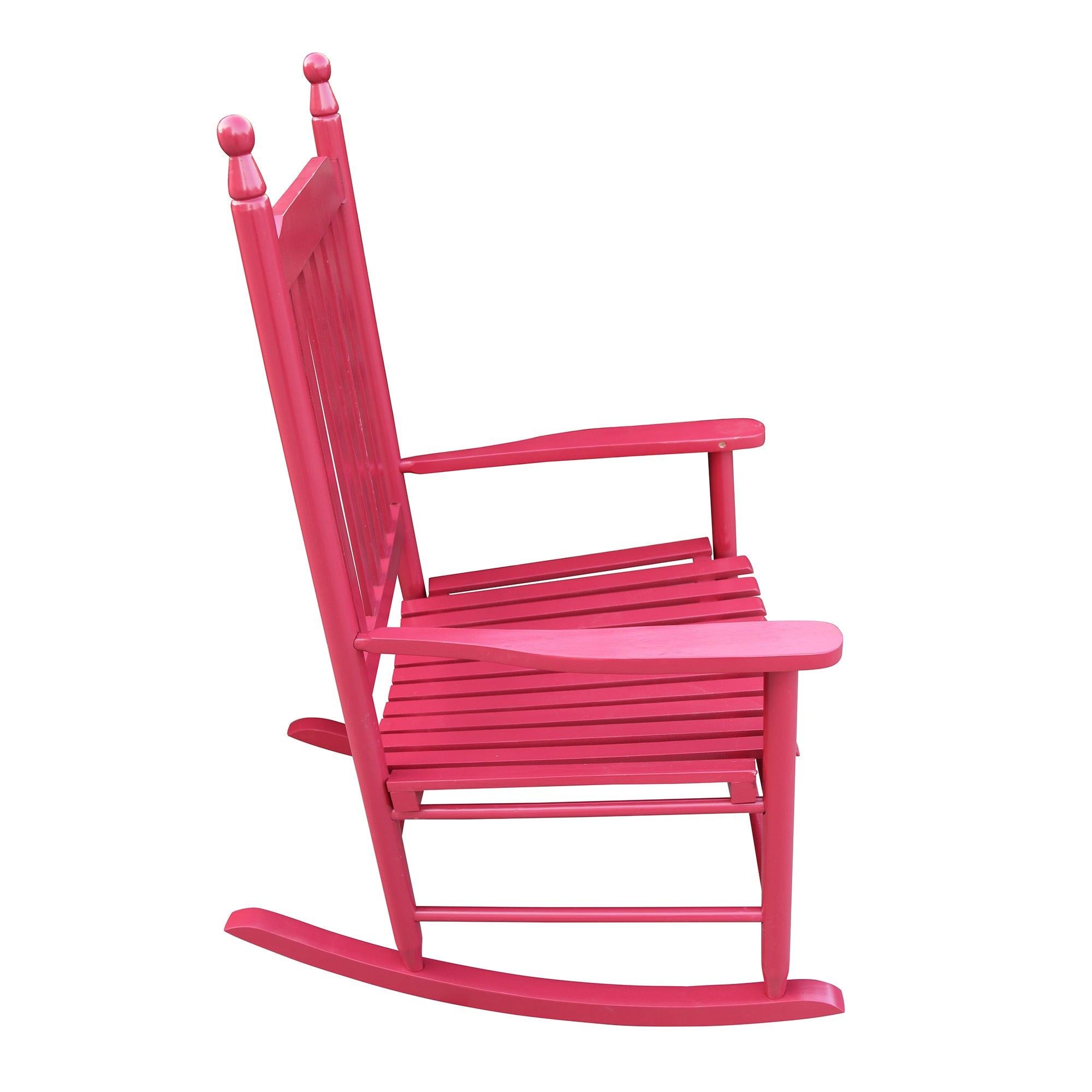 wooden porch rocker chair  Red