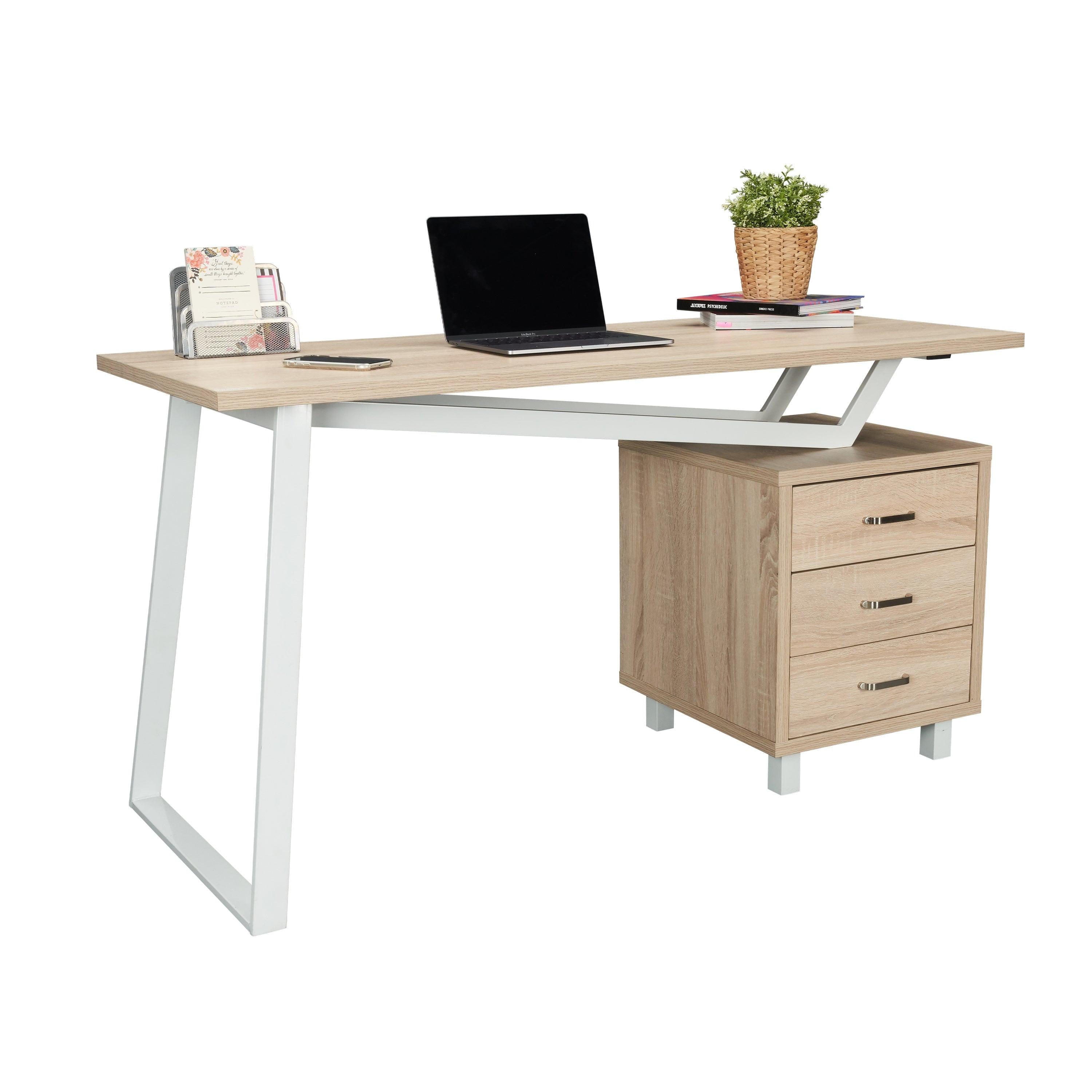 Techni MobiliModern Design Computer Desk withStorage, Sand