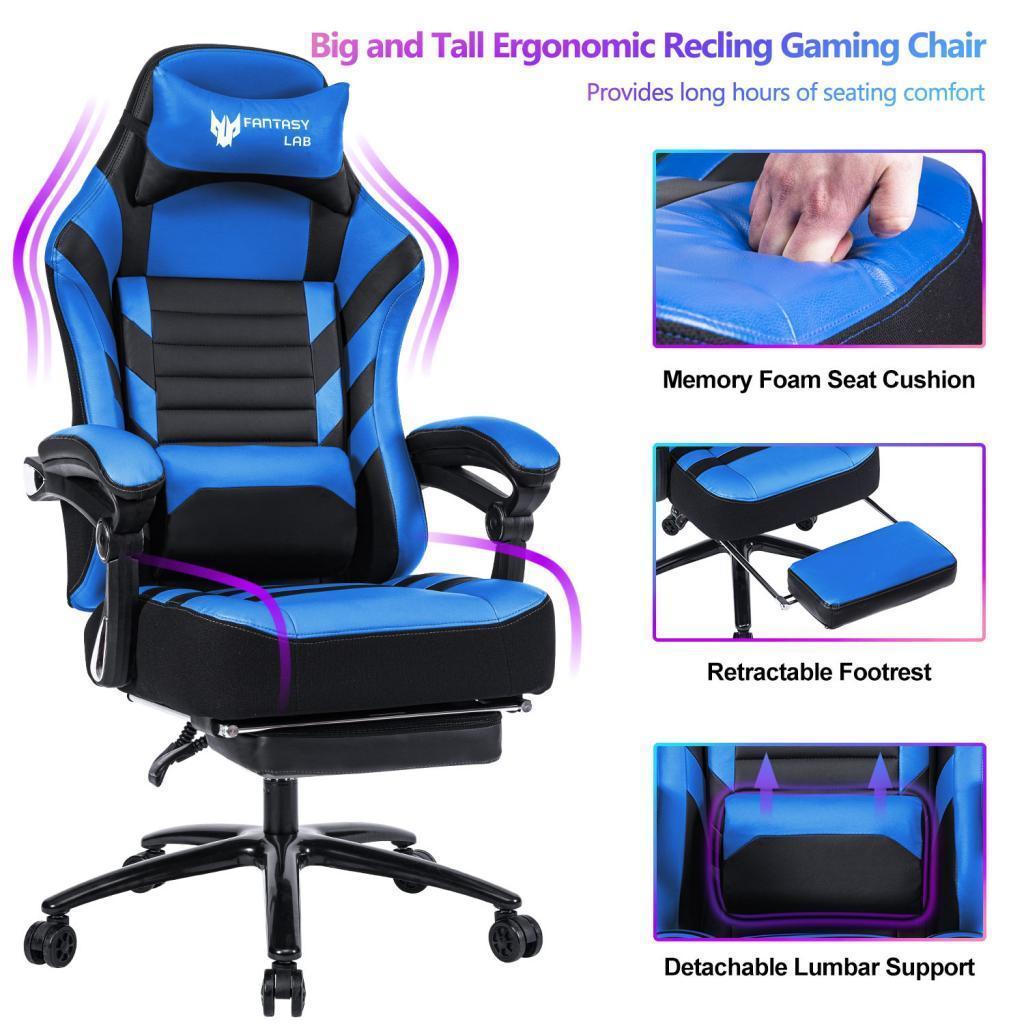 Seat Height Adjustable Swivel Racing Office Computer Ergonomic Video Game Chair