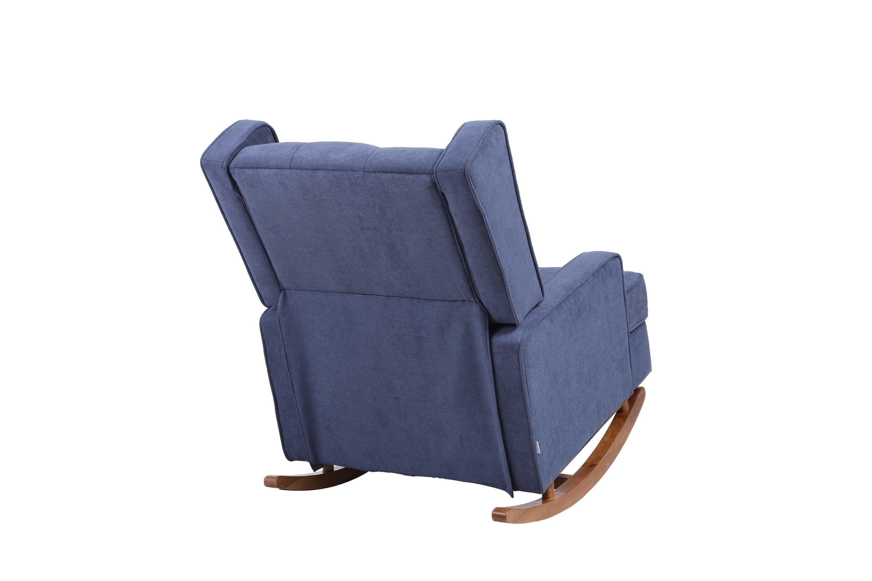 living  room Comfortable  rocking chairAccent chair  Navy  fabric