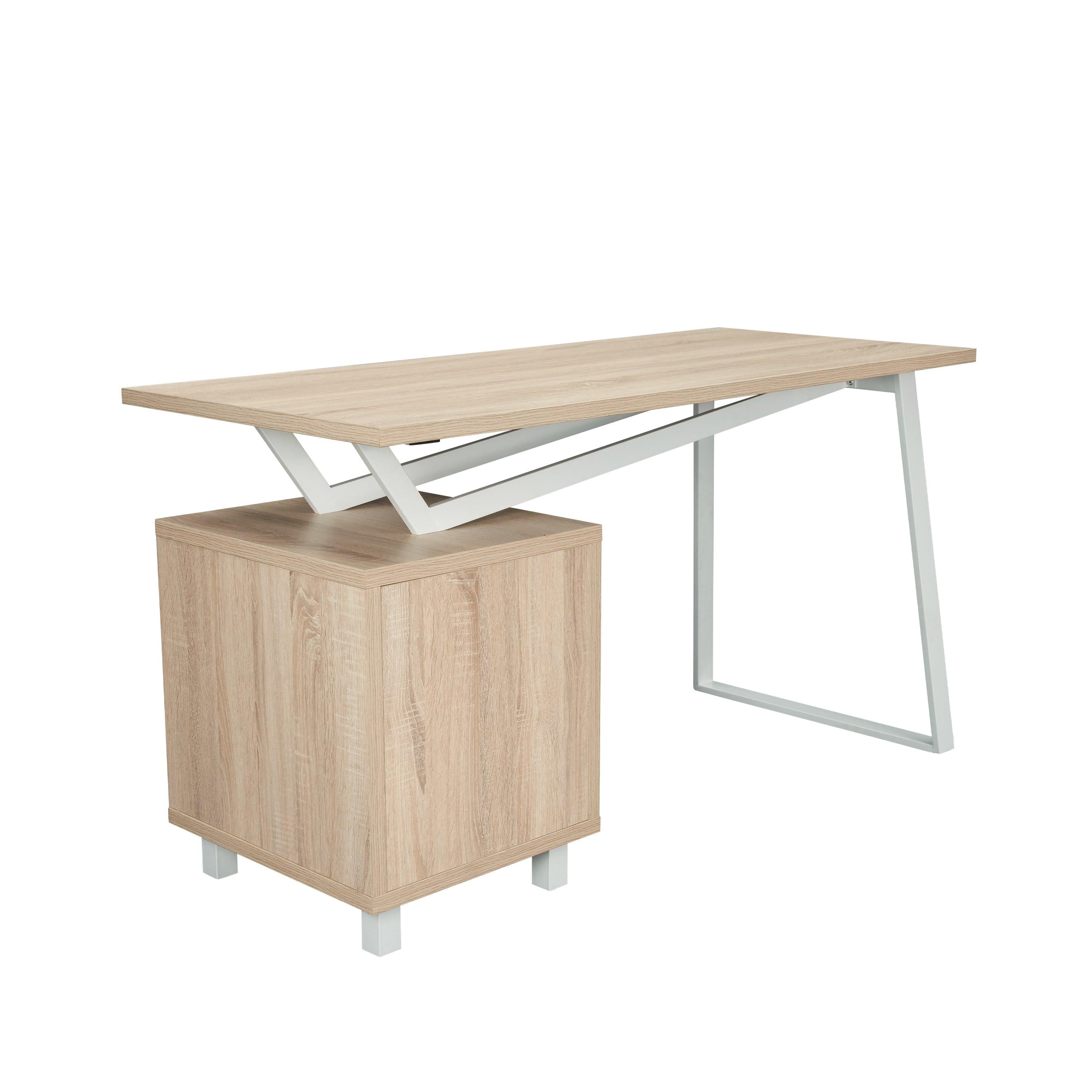 Techni MobiliModern Design Computer Desk withStorage, Sand