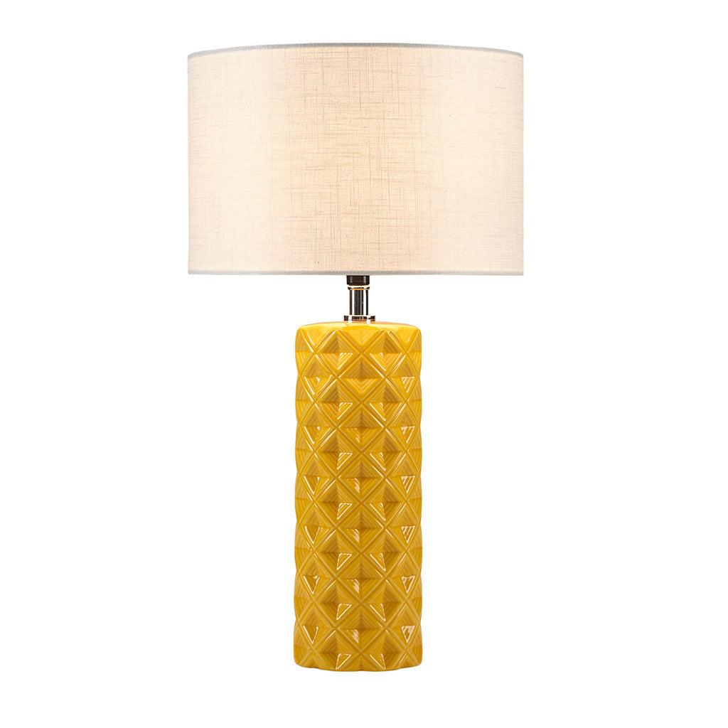 Macey Geometric Ceramic Table Lamp