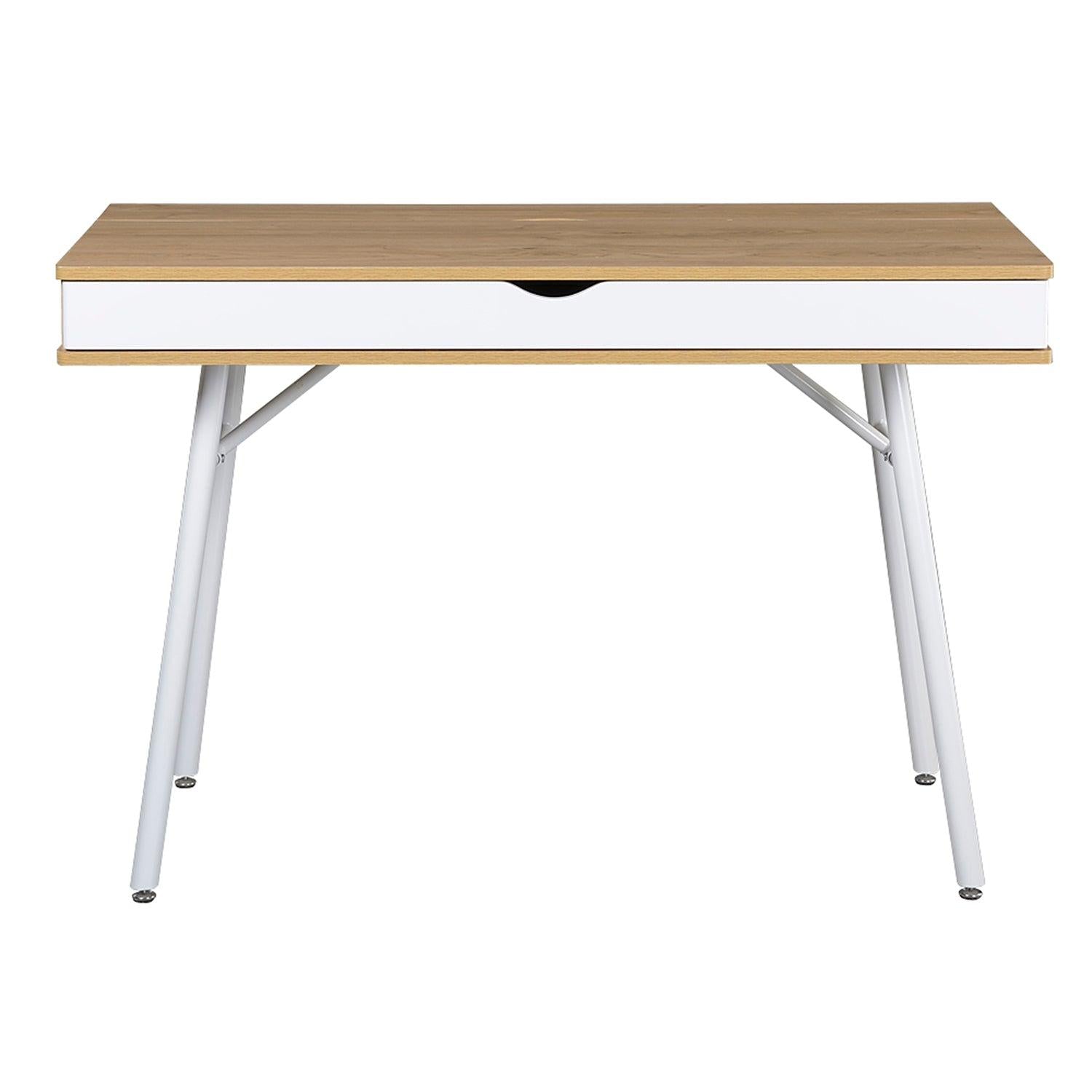 Techni MobiliModern MultiStorage Computer Desk withStorage, Pine