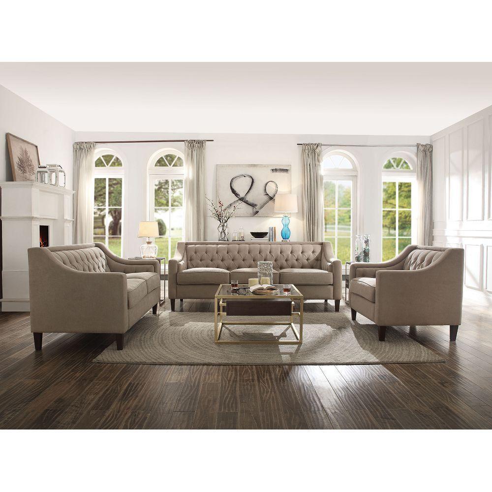 ACME Suzanne Sofa in Beige Fabric 54010