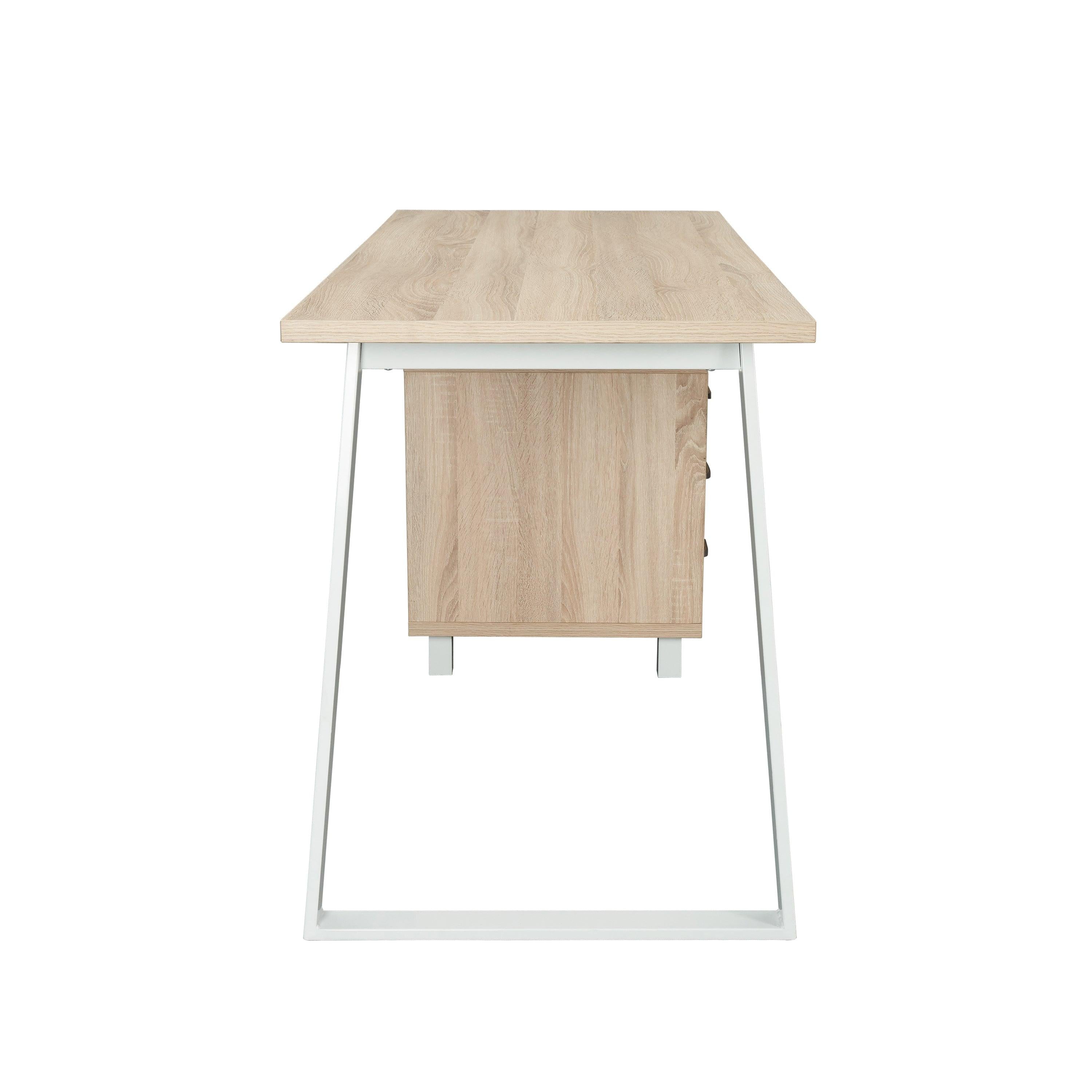 Techni MobiliModern Design Computer Desk withStorage, Sand