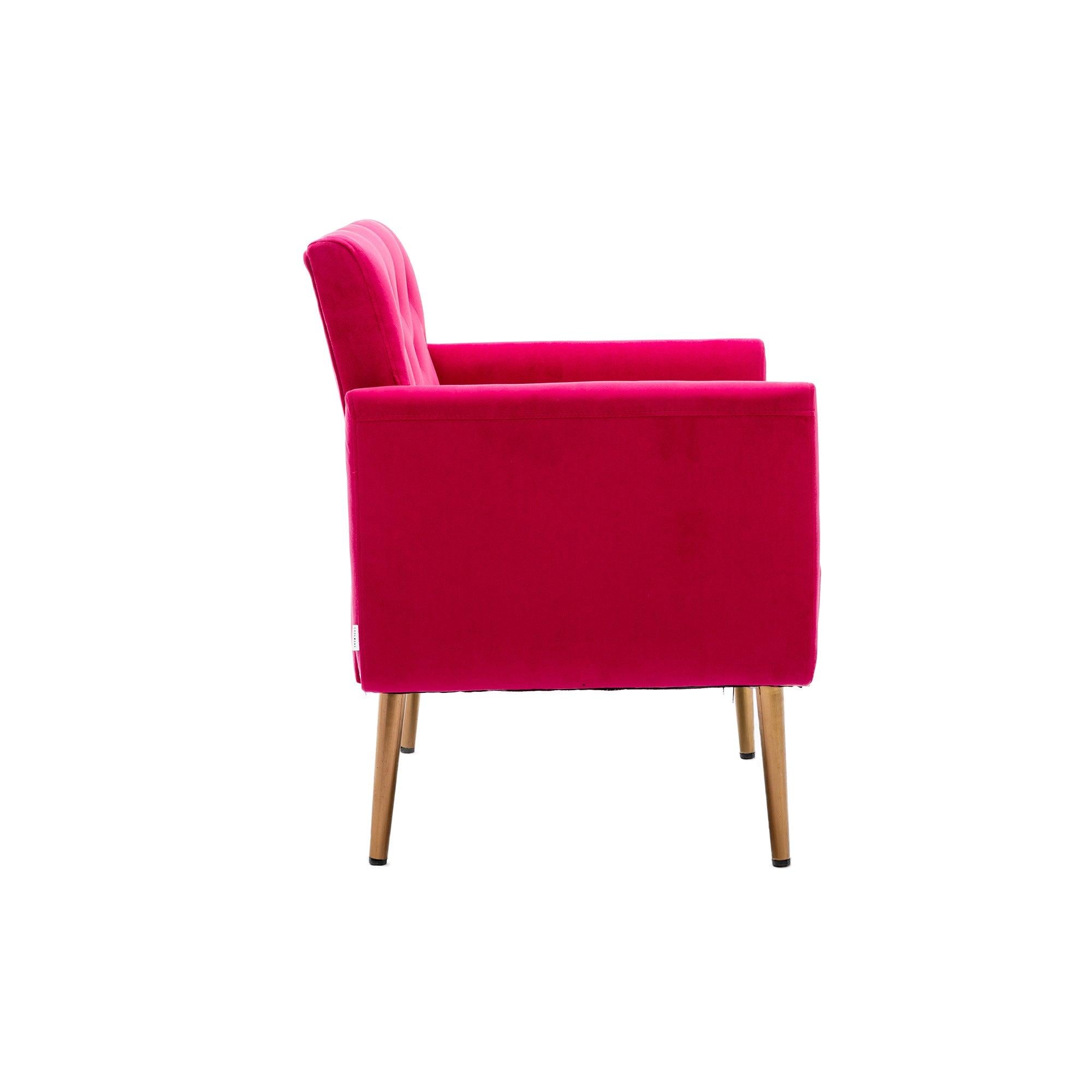 Accent  Chair  ,leisure single sofa  with Rose Golden  feet