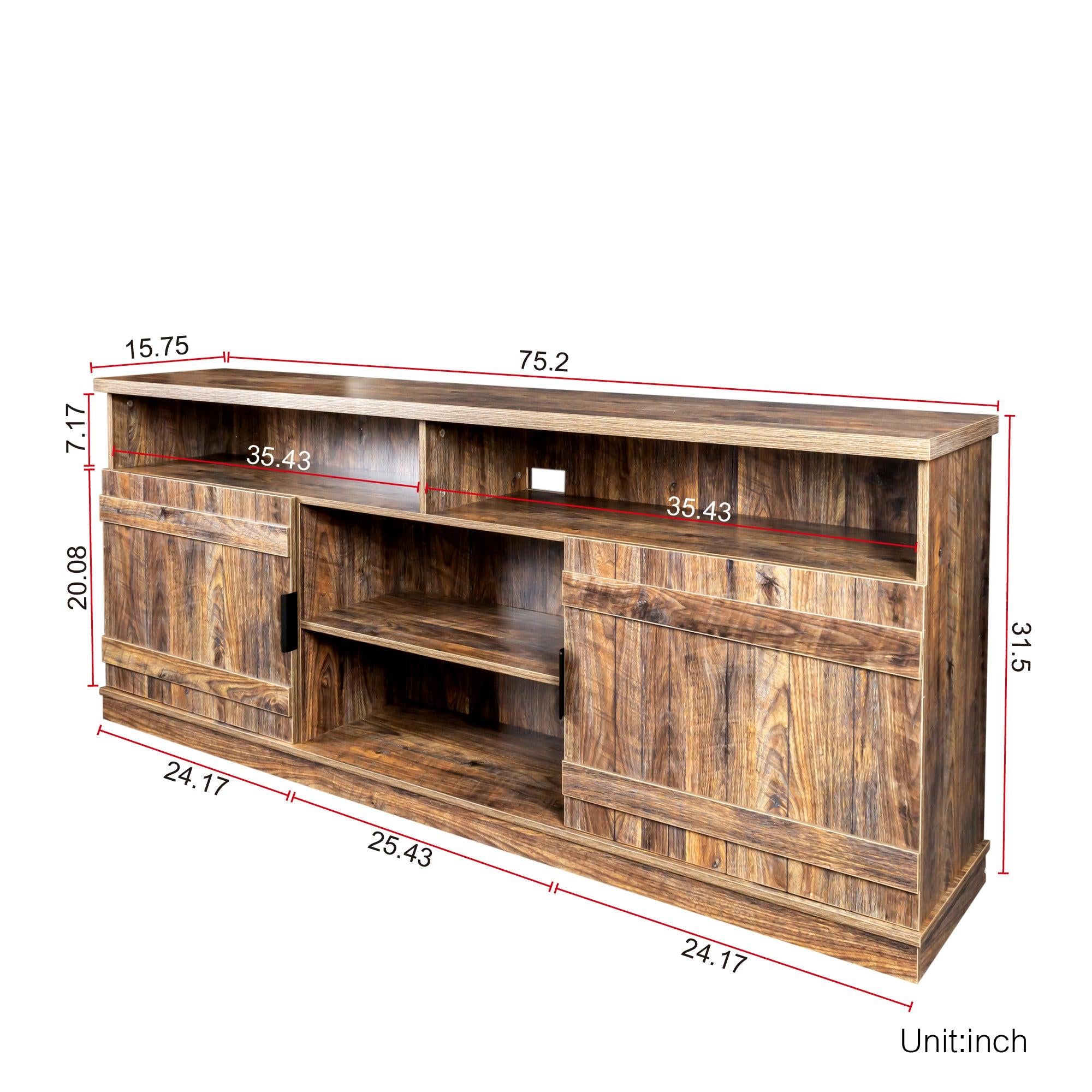 TV Stand ,Modern Wood Universal Media Console,Home Living Room Furniture Entertainment Center