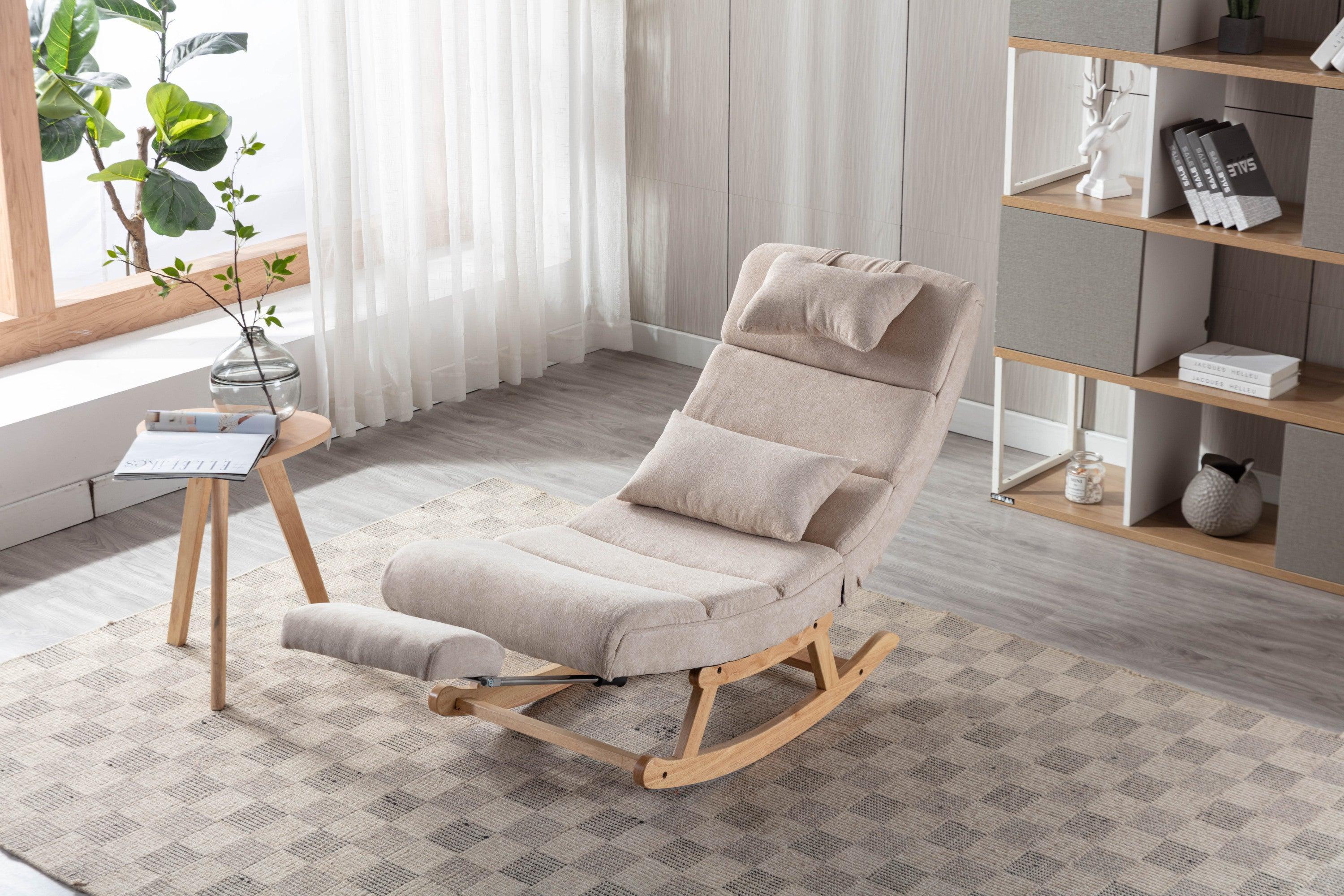 living  room Comfortable  rocking chair  living room chair Beige