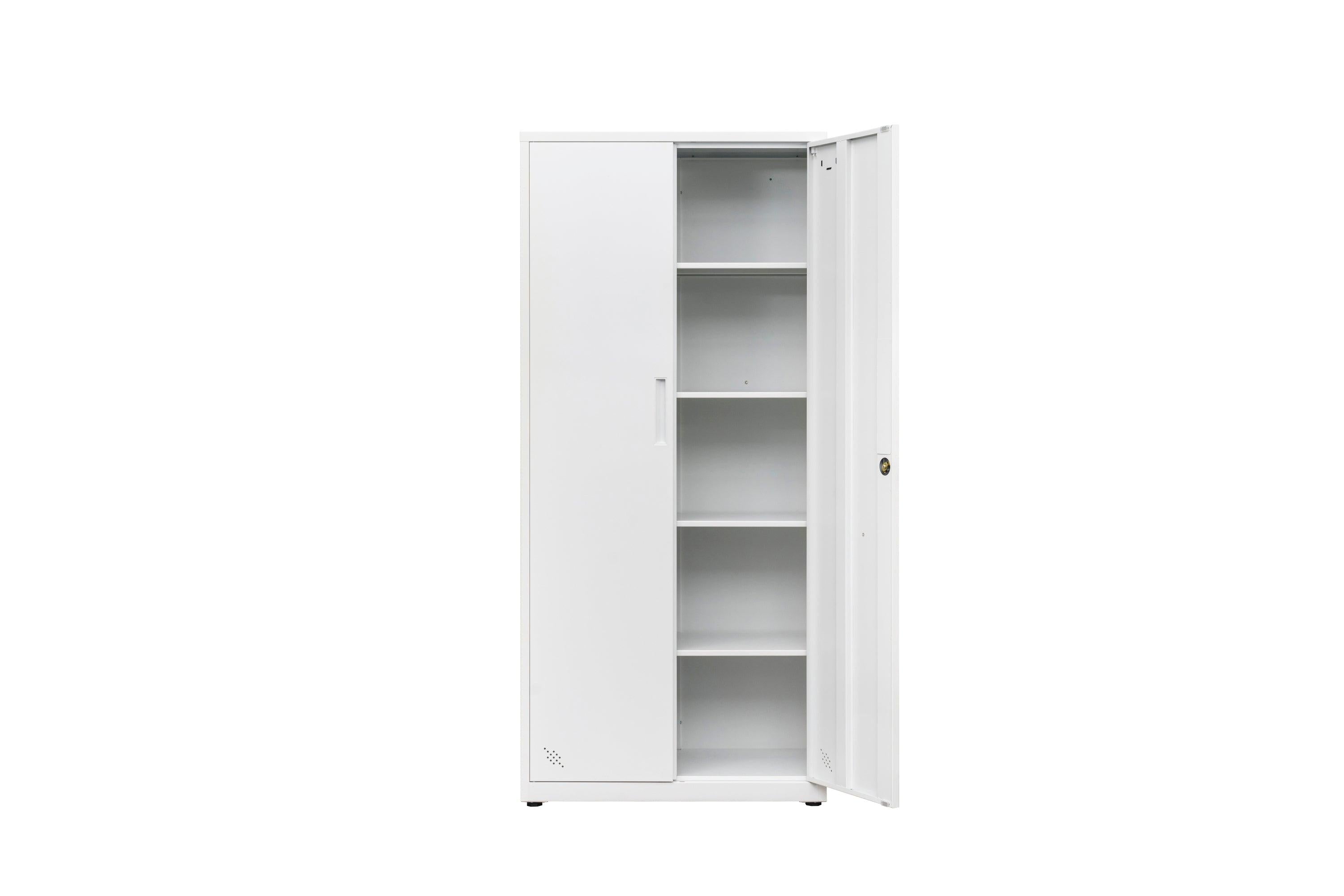 HighStorage Cabinet with 2 Doors and 4 Partitions to Separate 5Storage Spaces, Home/ Office Design