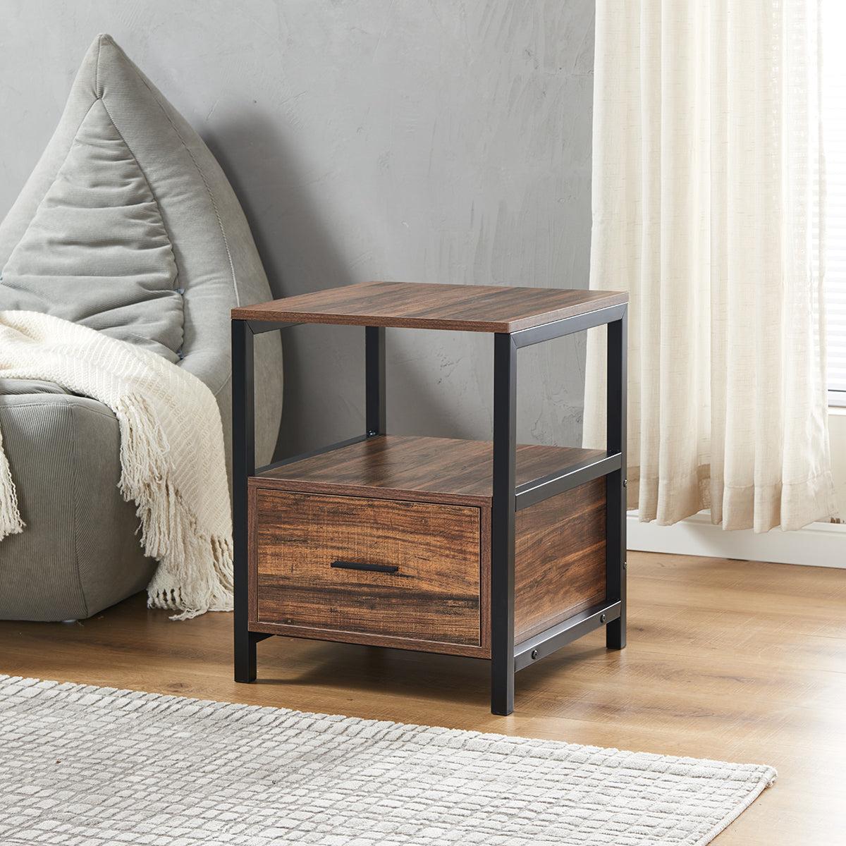 22'' Tall Frame End Table withStorage