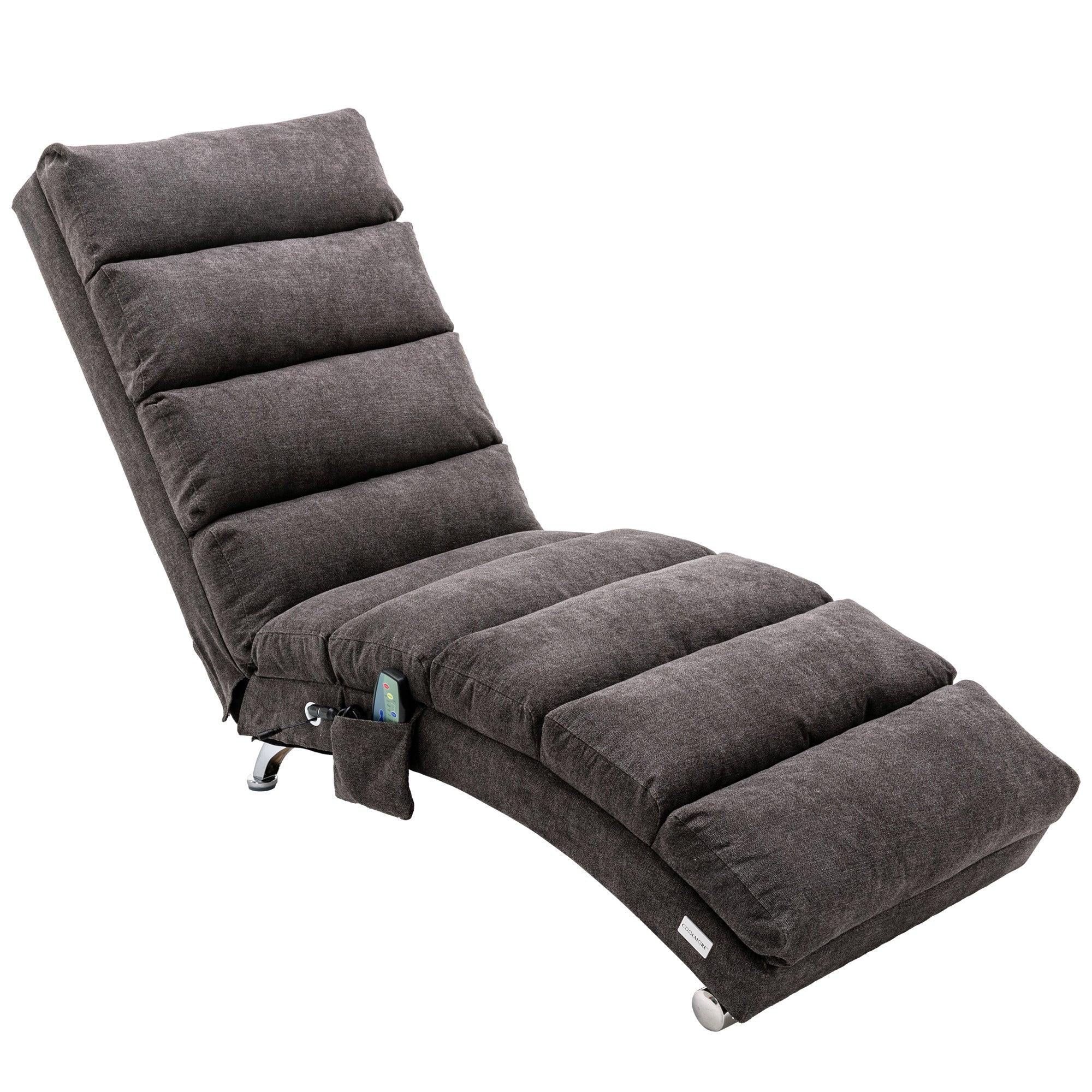 Linen Chaise Lounge Indoor Chair,Modern Long Lounger for Office or Living Room