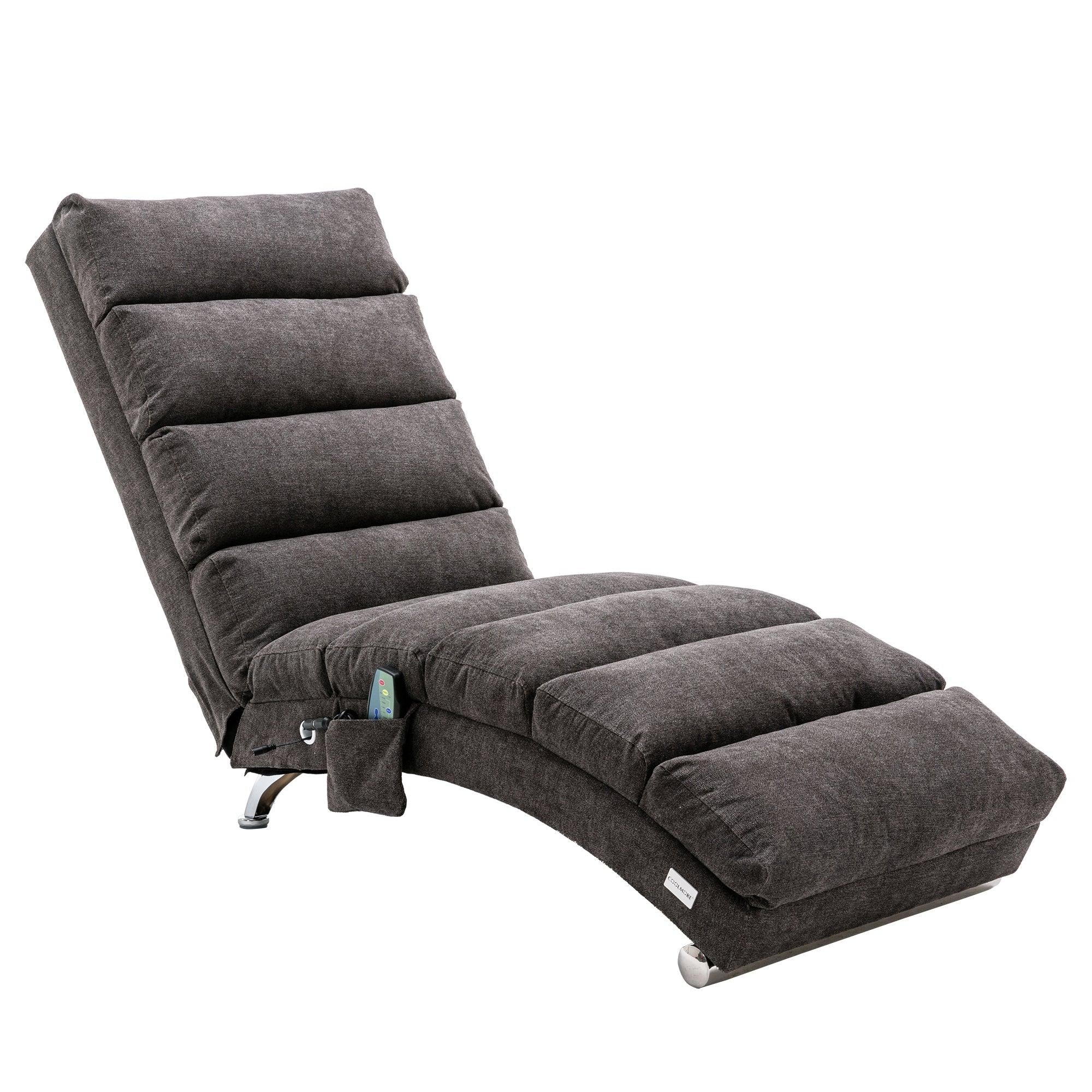 Linen Chaise Lounge Indoor Chair,Modern Long Lounger for Office or Living Room