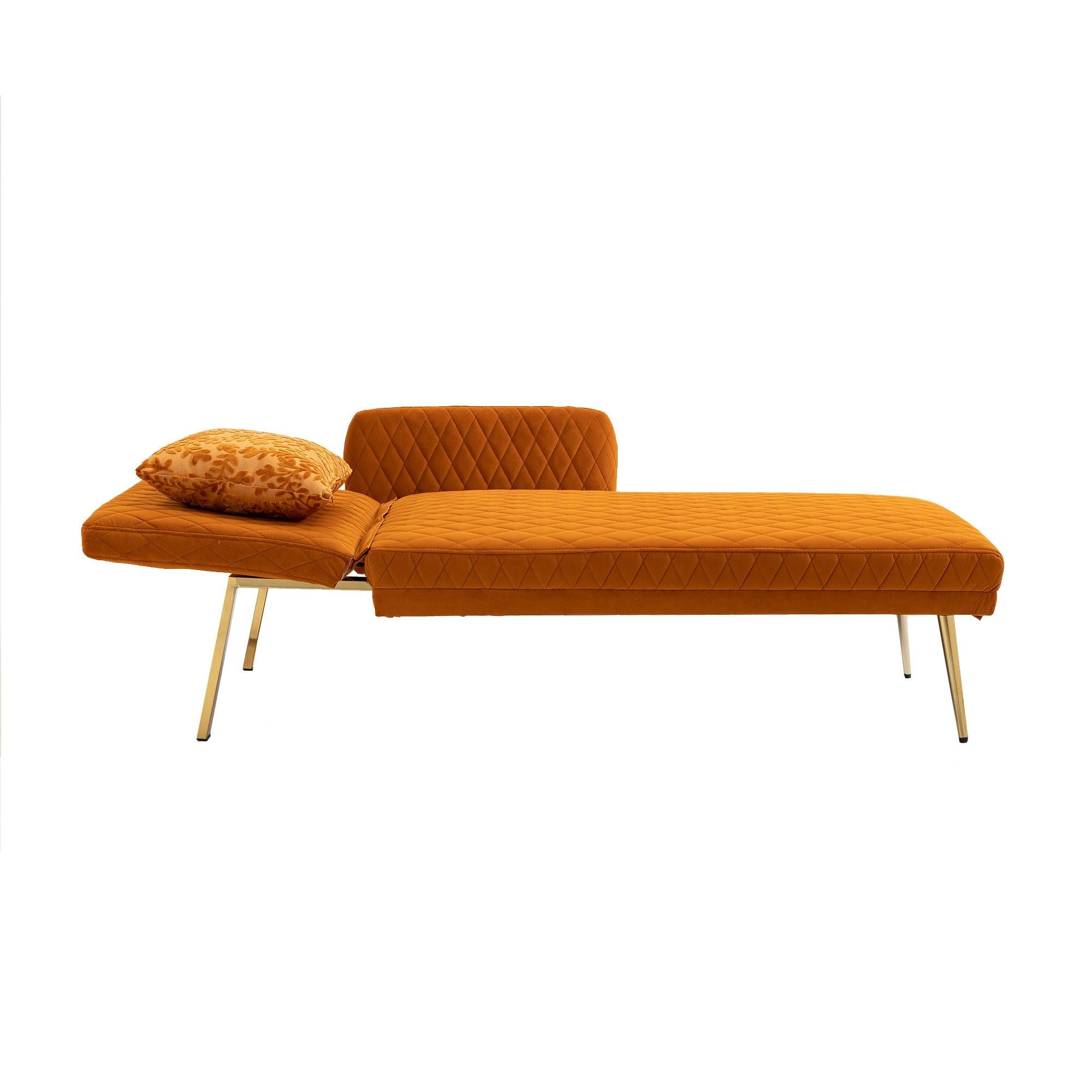 Velvet  Sofa , Accent sofa .loveseat sofa with metal feet