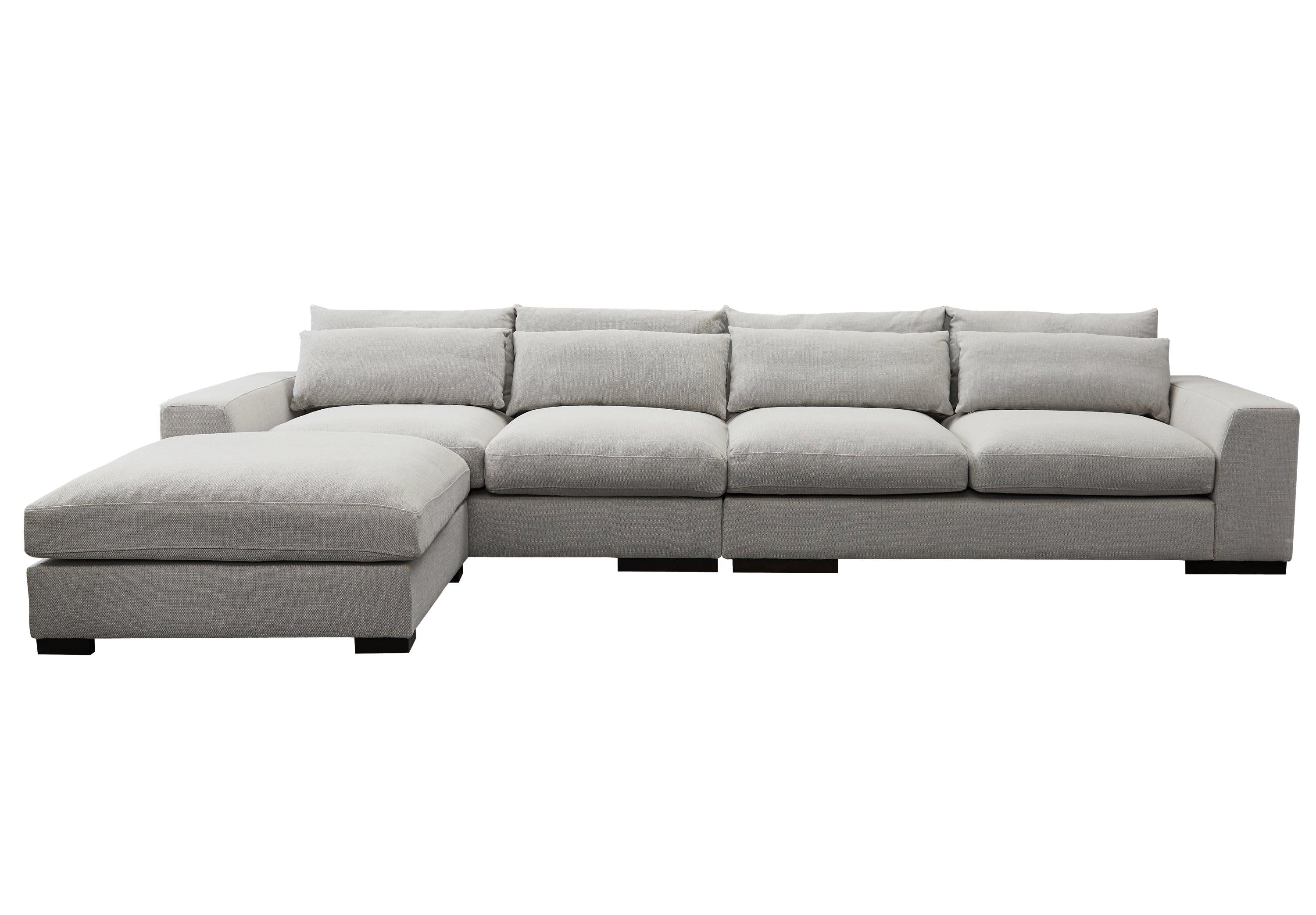 SOFA AND COMFORTABLE SECTIONAL SOFA LIGHT GREY（same as W223S00105，W223S01523，W223S01525。Size difference, See Details in page.）