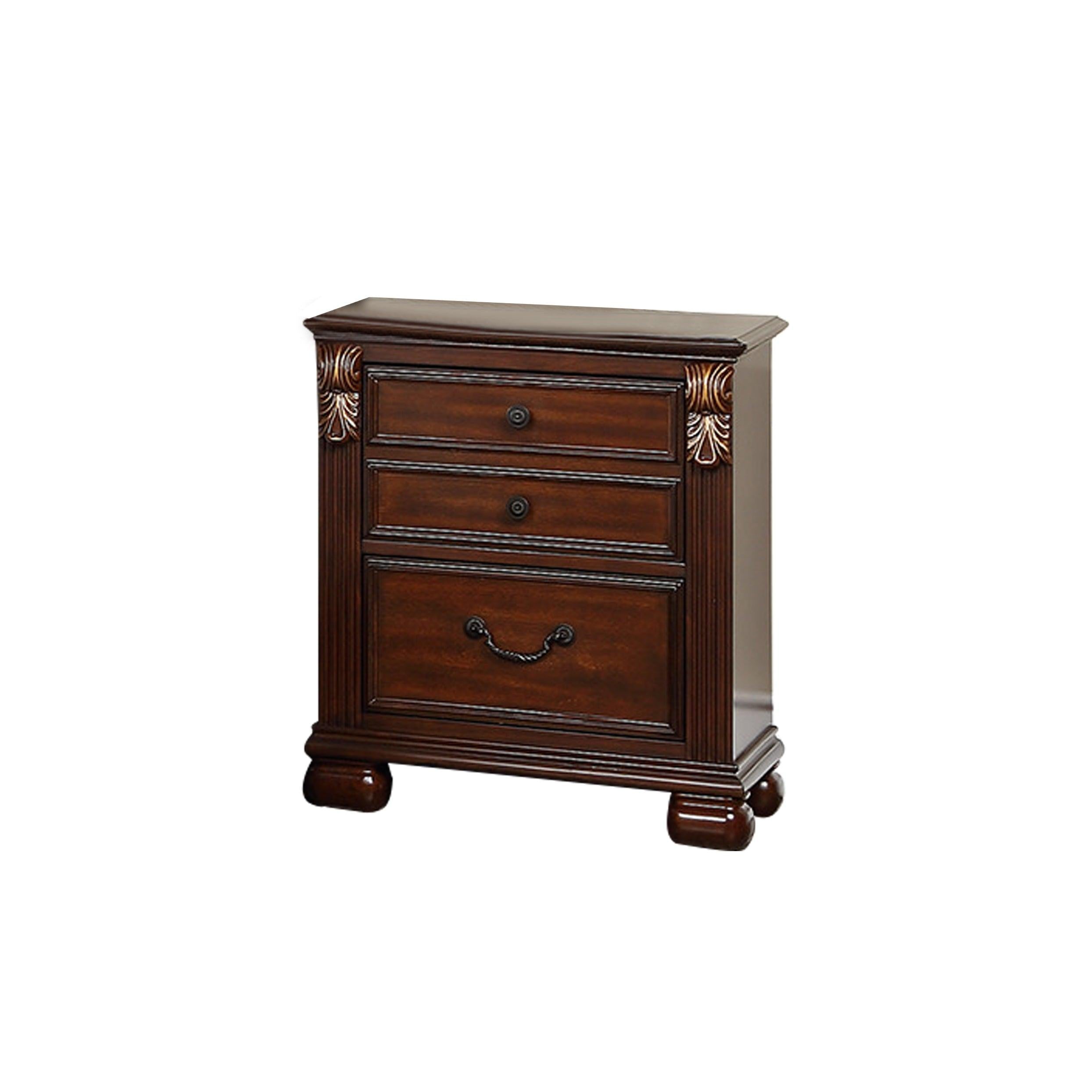 Barstow 2-Drawer Wood Nightstand in Cherry Finish image