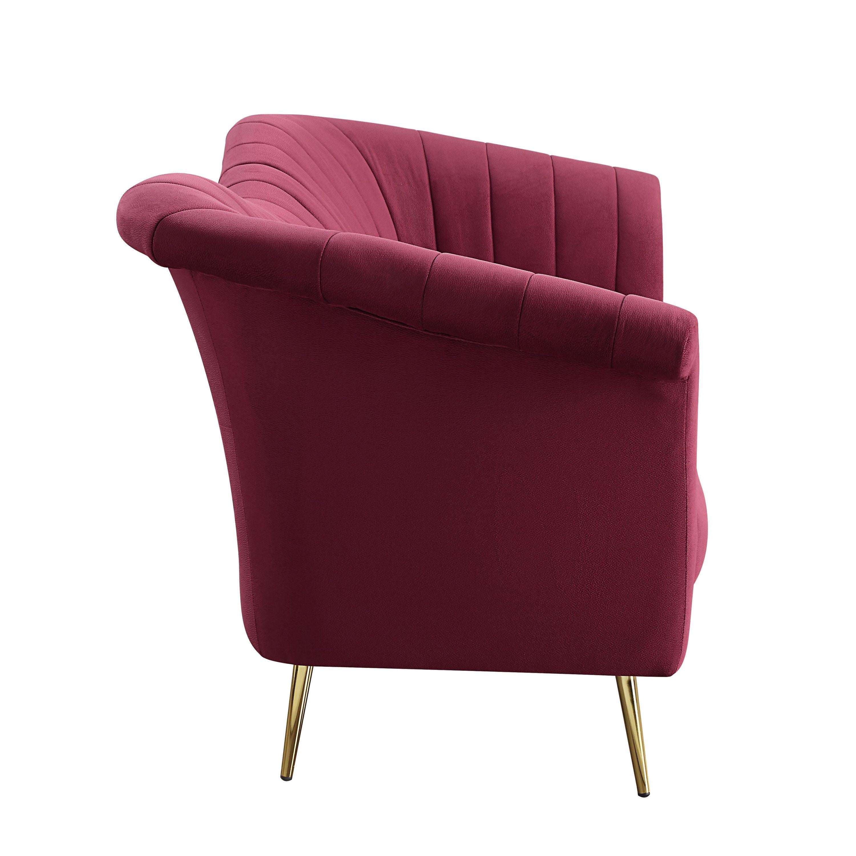 ACME Callista Sofa, Red Velvet LV00202